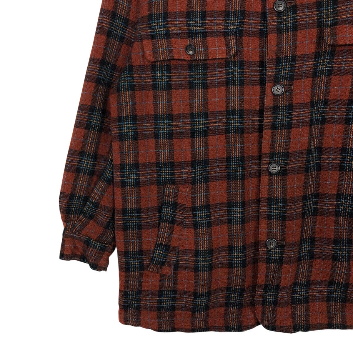 Japanese Brand 📌Vintage Wool Jacket Tartan Design Devanray Issey Miyake Size US M / EU 48-50 / 2 - 5 Thumbnail