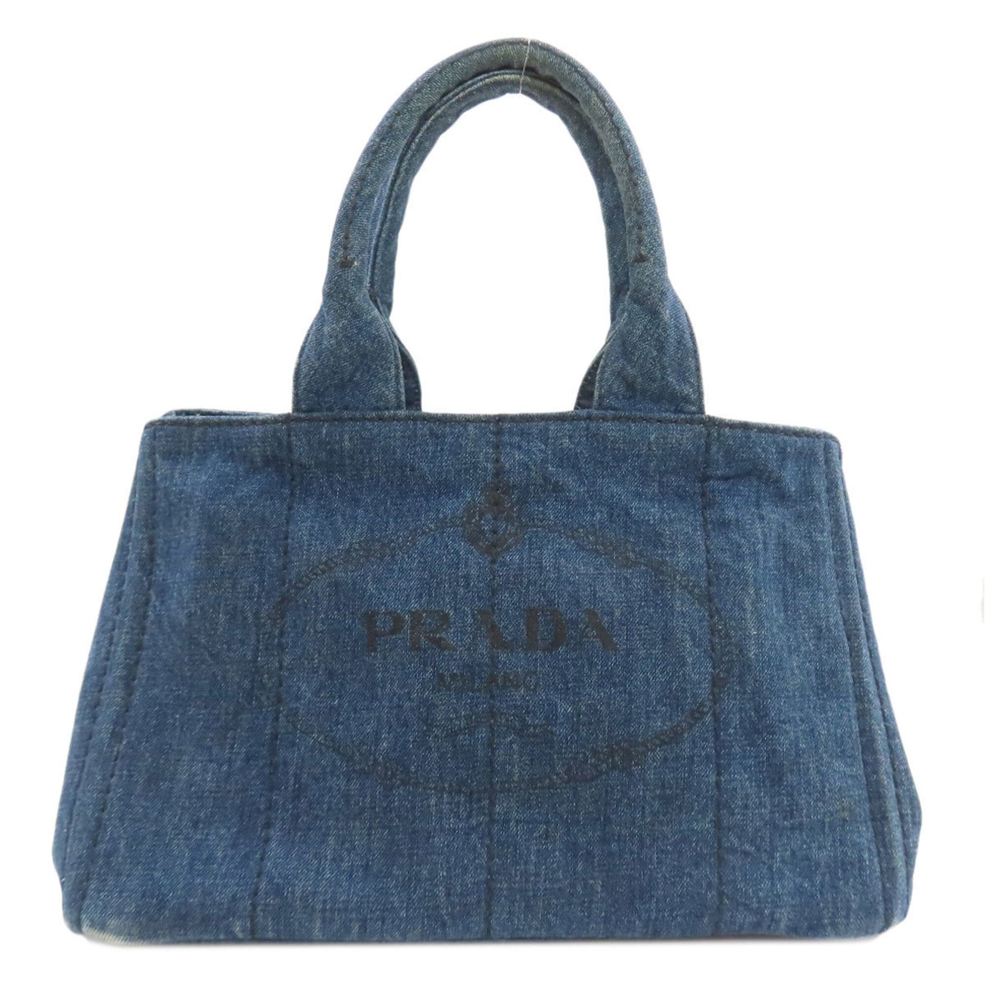 Prada Prada Canapa Tote Bag Denim Women's PRADA Size ONE SIZE - 1 Thumbnail