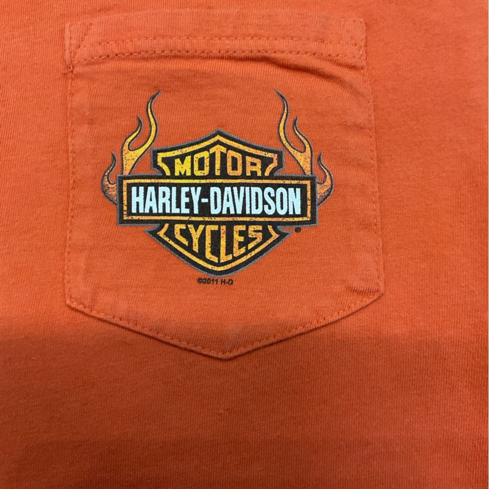 Harley Davidson Harley Davidson 2000’s Boston , MA Orange Graphic Tee Size US L / EU 52-54 / 3 - 7 Thumbnail