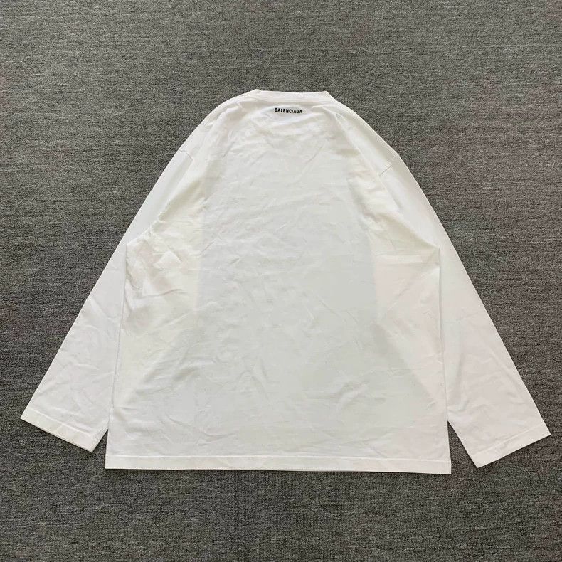 Balenciaga Balenciaga White Earth Long Sleeve Size US L / EU 52-54 / 3 - 2 Thumbnail