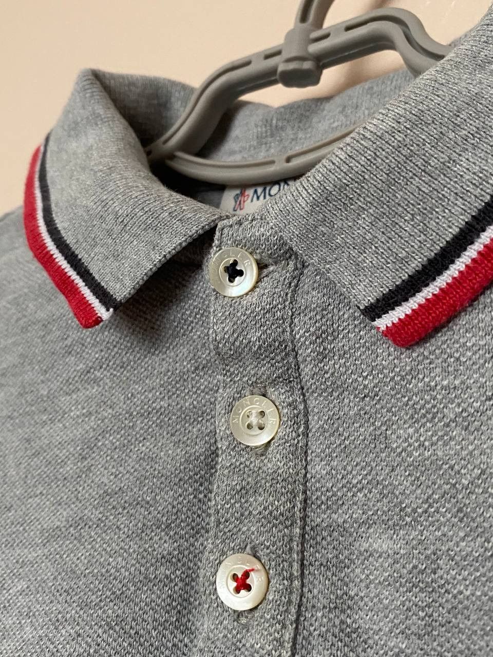 Moncler 📌 Moncler Boys Long Sleeve Polo Shirt In Grey Size XXS Size US XXS / EU 40 - 4 Thumbnail