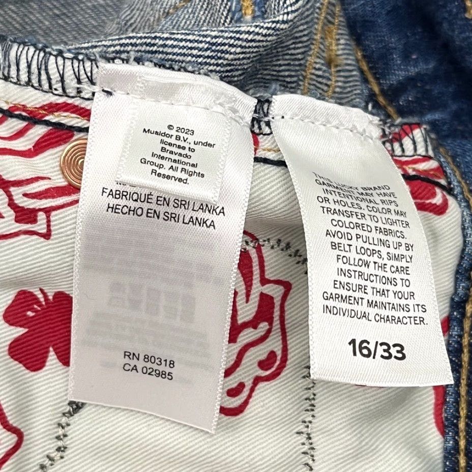 Lucky Brand Lucky Brand Rolling Stones Jeans 16 Regular Flared Denim Blue 5-Pocket Vintage? No Womens Shoes Wait— Jeans Size 38" / US 16 / IT 52 - 3 Thumbnail
