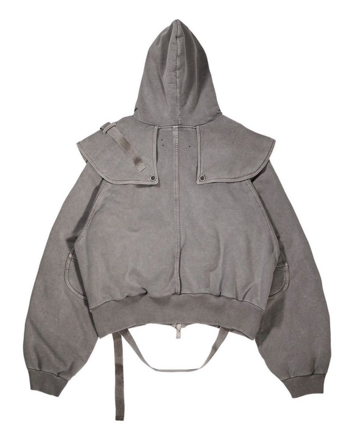 SHINE LUXURY Shine Luxury “Sanguine” Layered Navigator Zipper Hoodie (M) Size US M / EU 48-50 / 2 - 2 Thumbnail