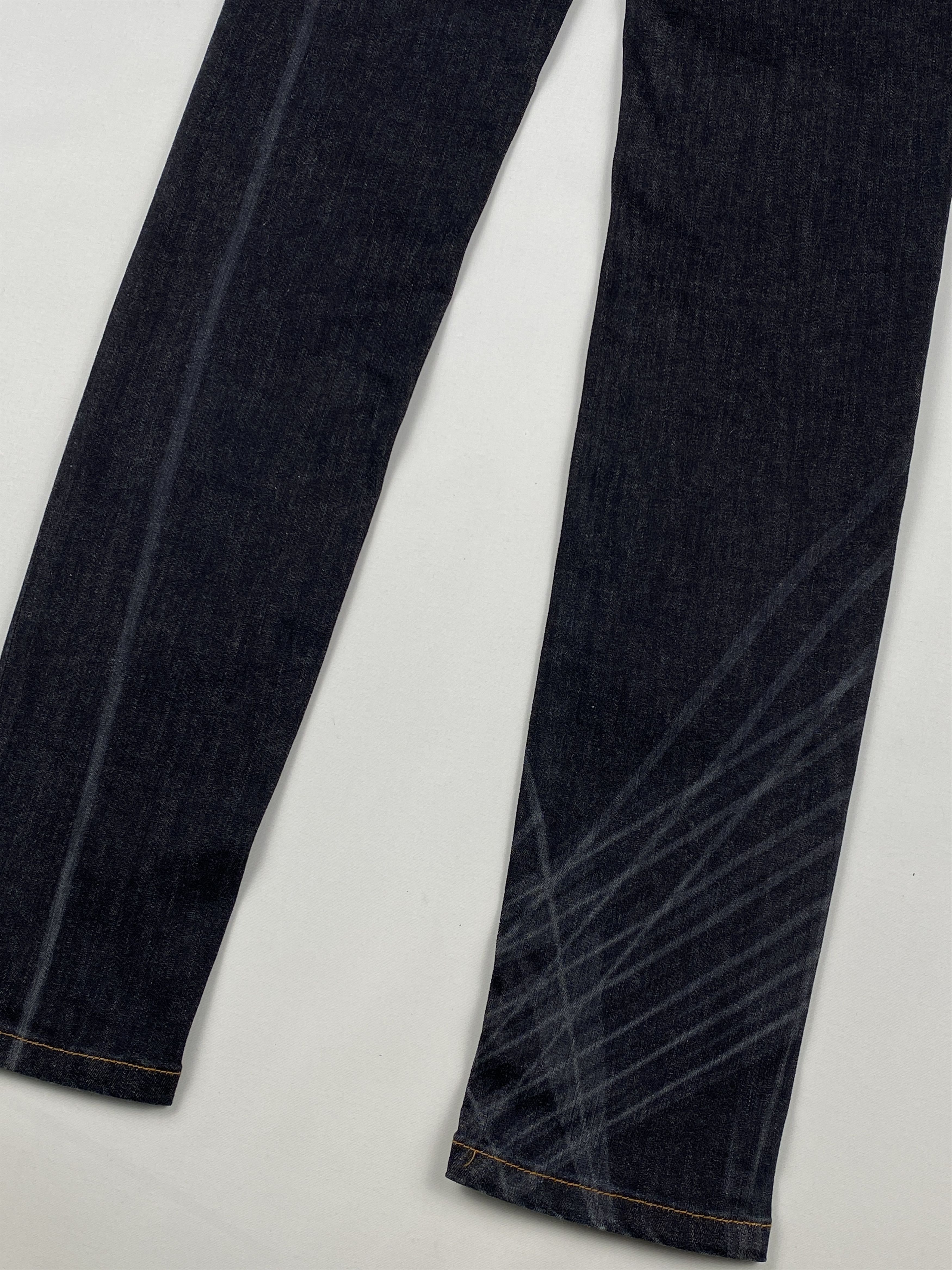 Chanel Geometric Laser Print Coco Mark Buttons Denim Jeans Size US 27 - 11 Thumbnail