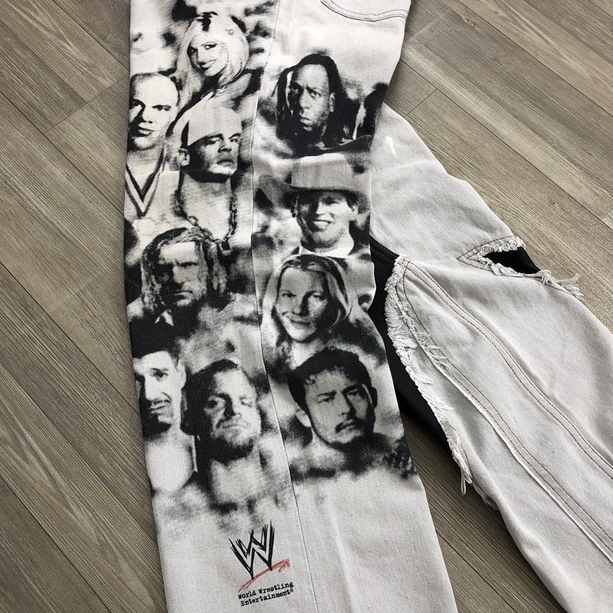 PPFM 2000s In The Attic WWE Players Rock N Roll Distressed Jeans Size US 32 / EU 48 - 19 Thumbnail