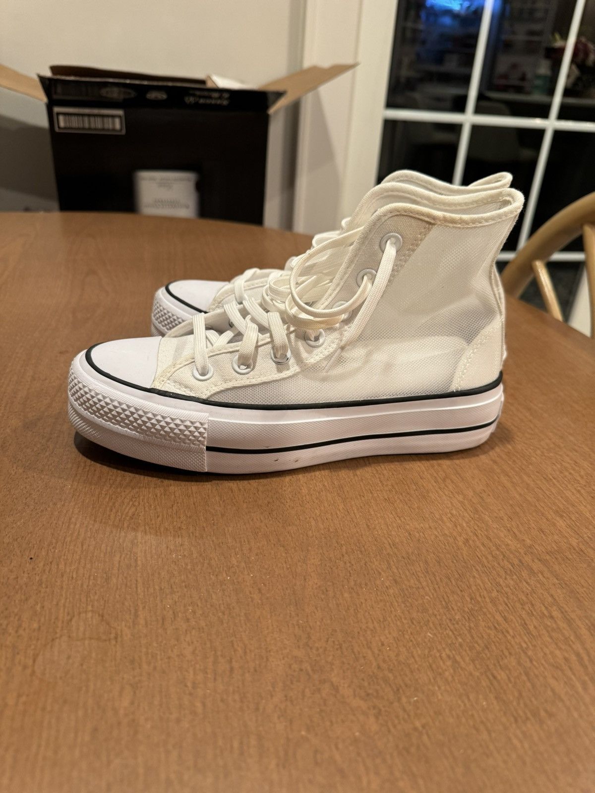 Converse White mesh Nike converse women’s size 6 Size US 6 / IT 36 - 3 Thumbnail