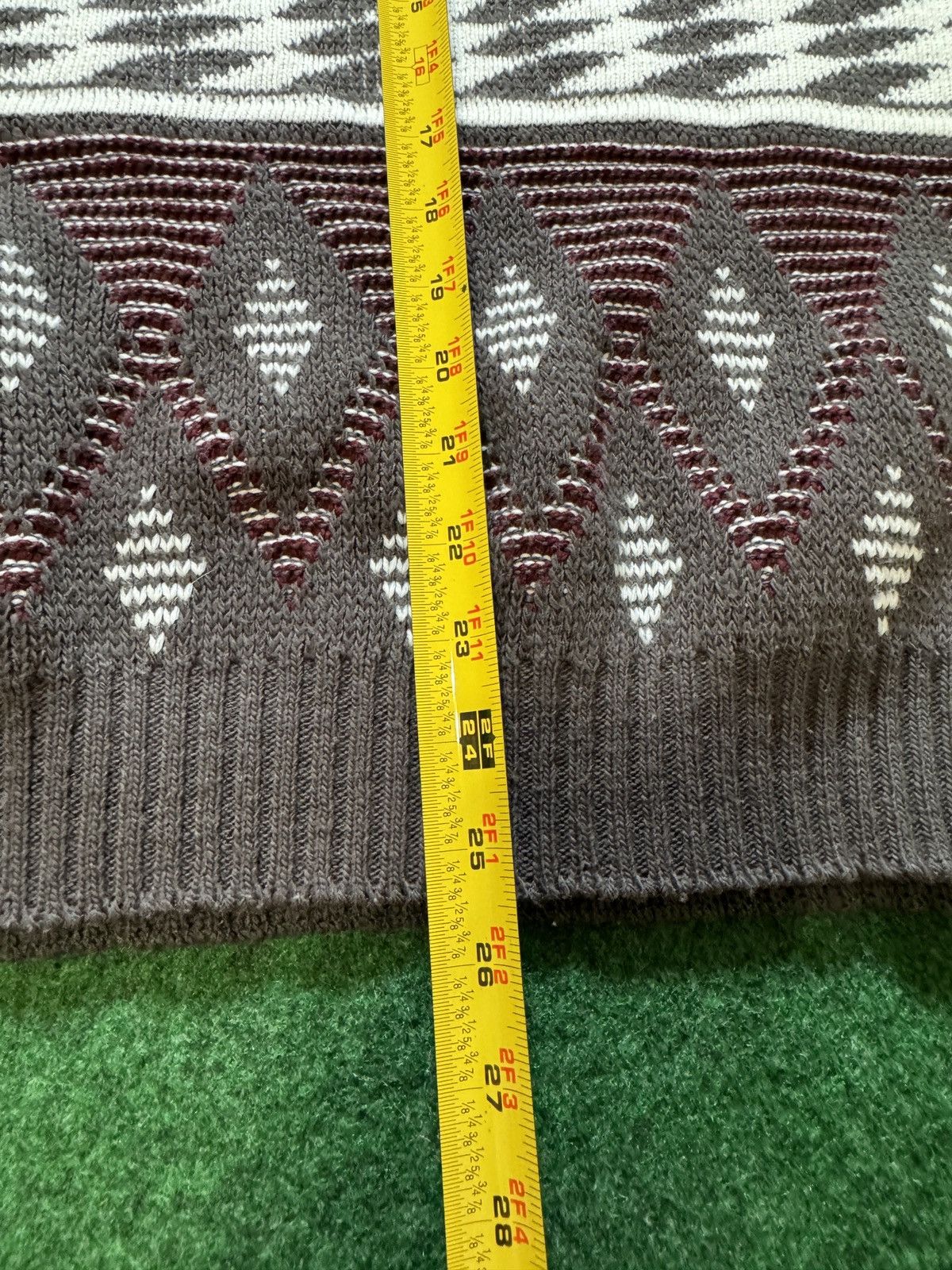 Vintage Vintage 90s Geometric Pattern Knit Crewneck Sweater Size US M / EU 48-50 / 2 - 4 Thumbnail