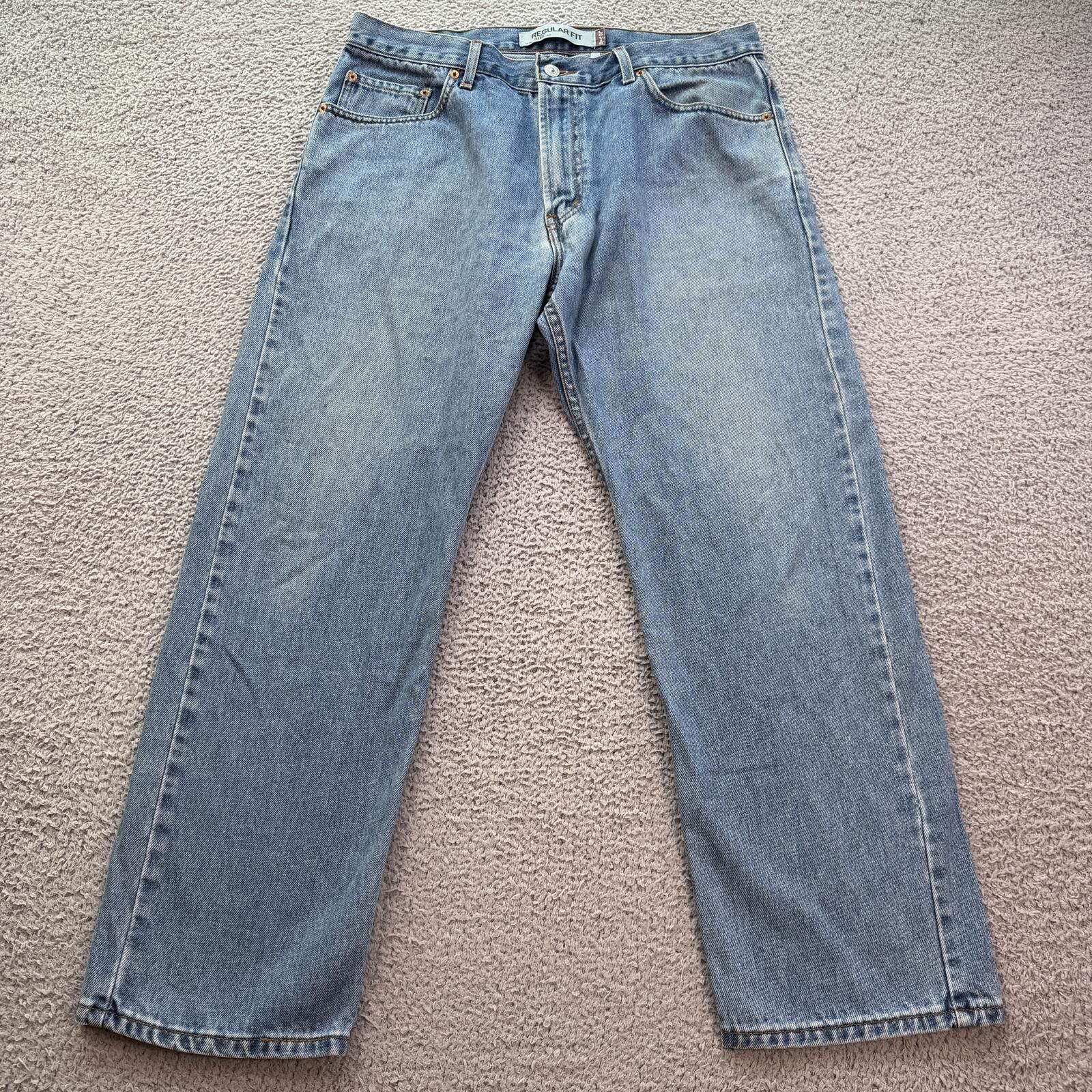 Levi's Vintage Levis 505 Regular Fit Jeans Mens 36x29 Light Y2K Size US 36 / EU 52 - 1 Thumbnail
