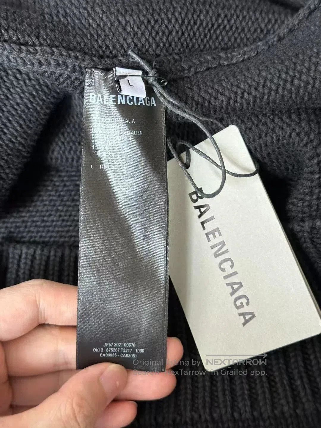 Balenciaga Balenciaga Scissors Sweatshirt L. Size US L / EU 52-54 / 3 - 4 Thumbnail