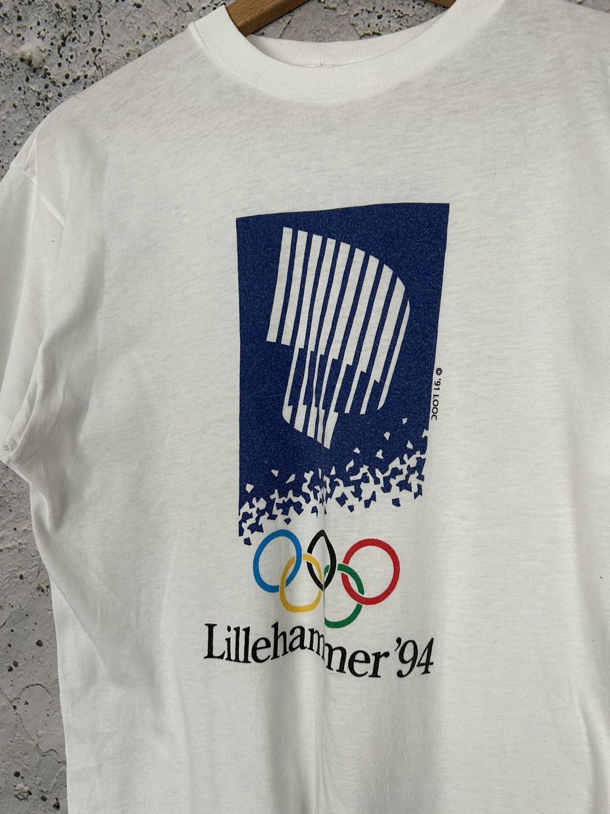 Vintage Vintage Lillehammer 1994 Olympic Games Sportswear Promo Tee Size US M / EU 48-50 / 2 - 3 Thumbnail