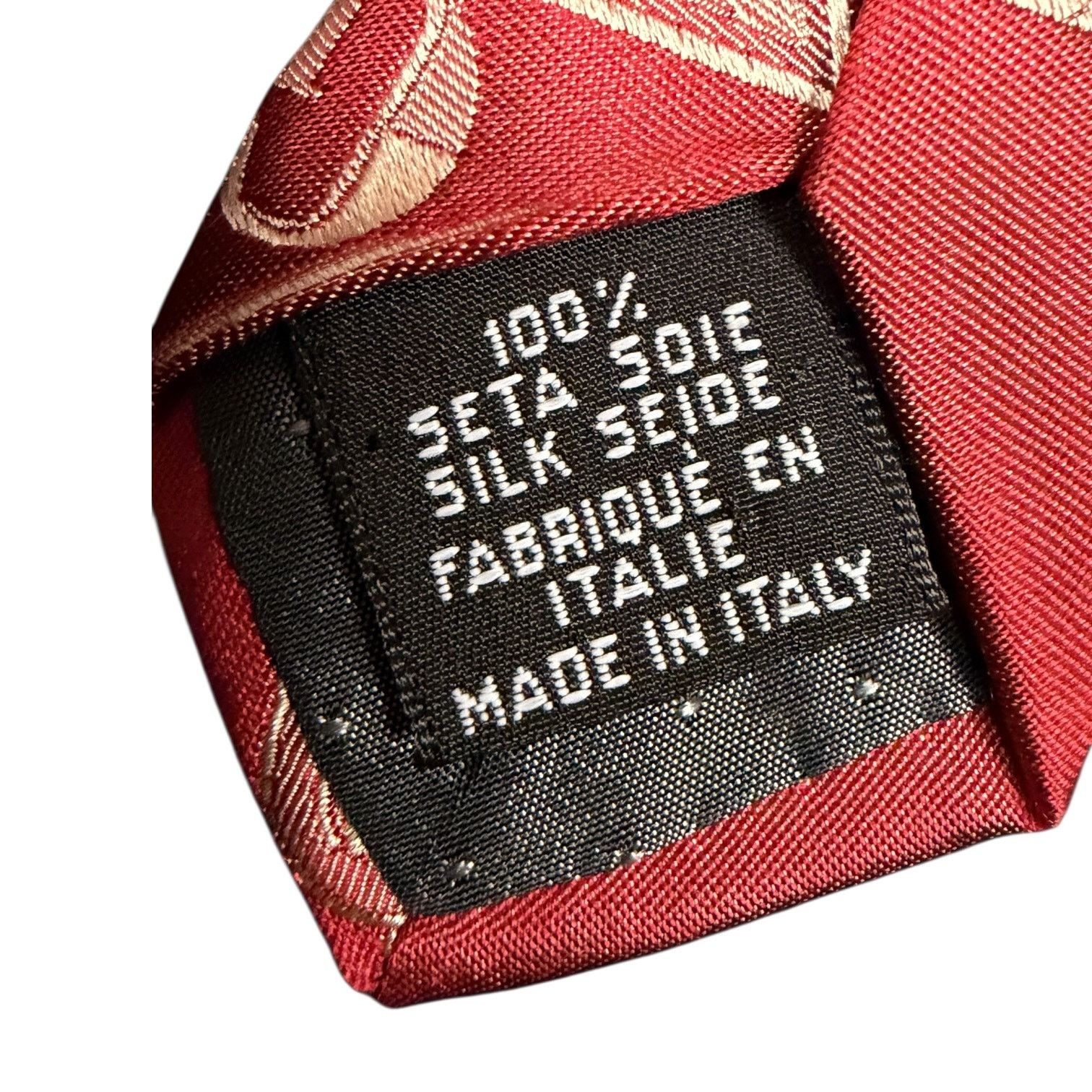 Gianfranco Ferre Vintage 90s Gianfranco Ferre Red GFF Global 100% Silk Tie Size ONE SIZE - 7 Thumbnail
