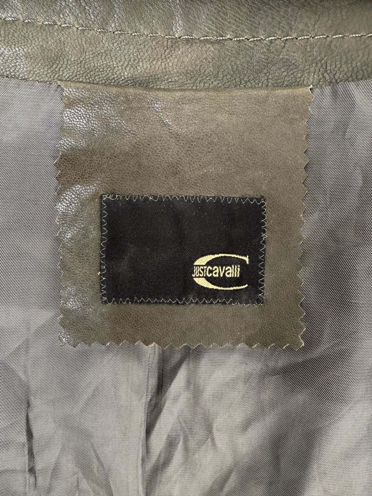 Just Cavalli JUST CAVALLI LAMB LEATHER JACKET SUN FADED STYLE ABSTRACT Size M / US 6-8 / IT 42-44 - 10 Thumbnail