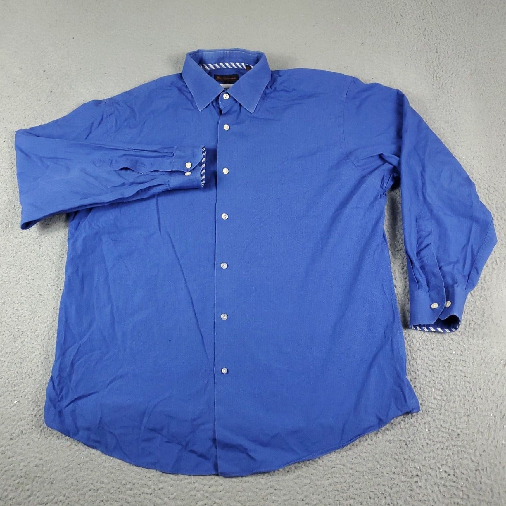 Ben Sherman VINTAGE Ben Sherman Shirt Mens Large Blue Casual Button Up Long Sleeve Size US L / EU 52-54 / 3 - 2 Thumbnail