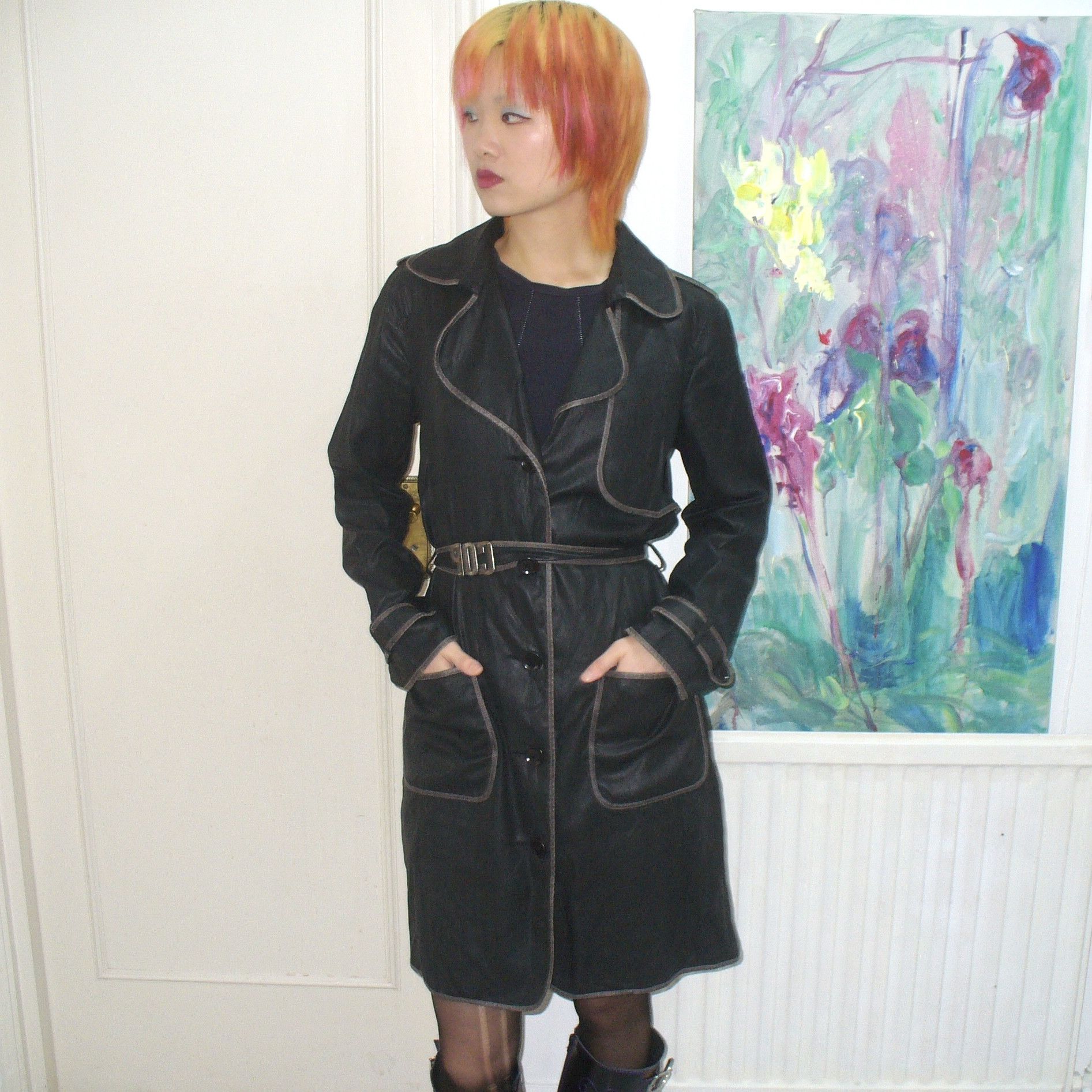 Cop Copine Cop Copine black trench coat Size S / US 4 / IT 40 - 1 Thumbnail