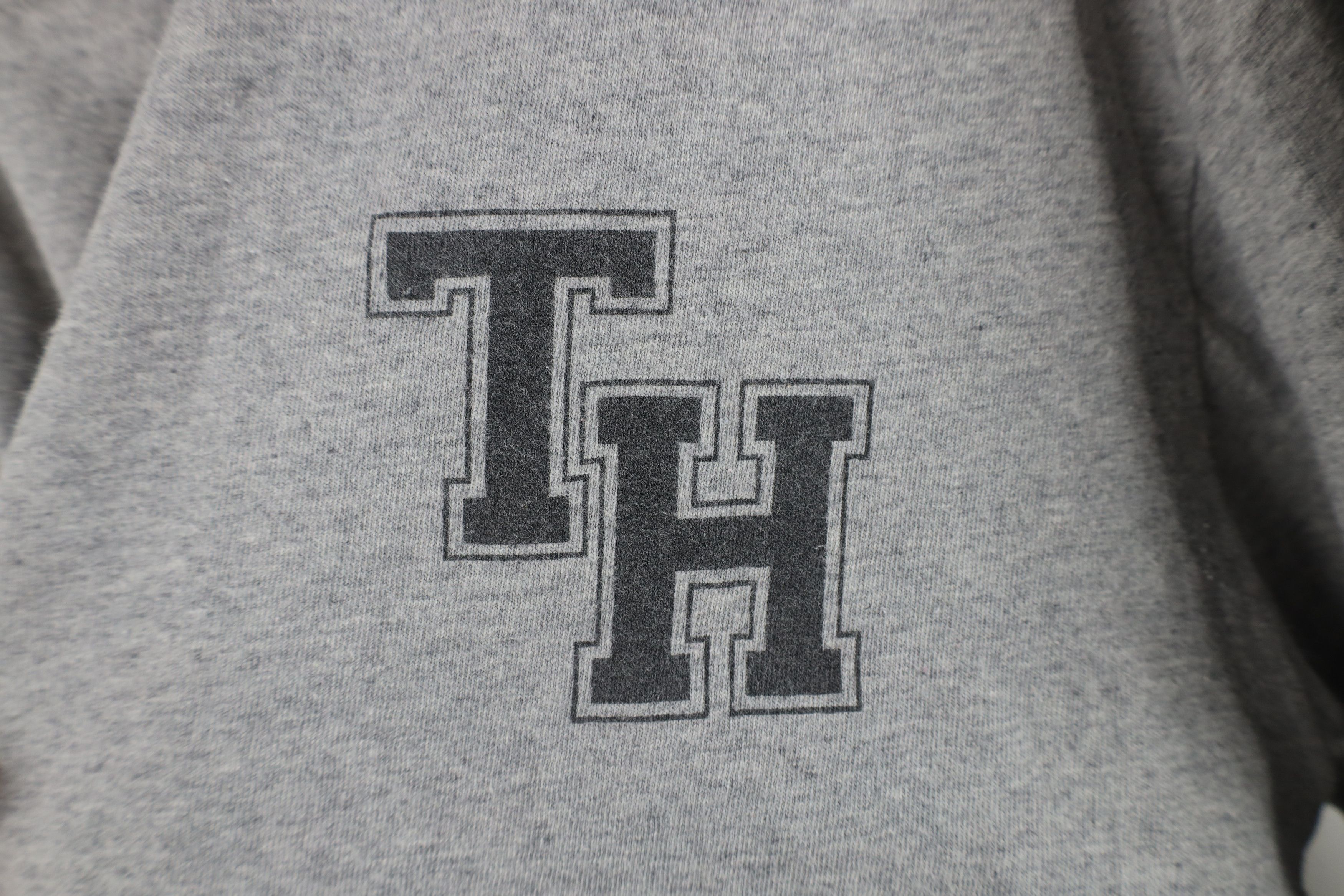 Tommy Hilfiger × Vintage Vintage 90s Tommy Hilfiger Spell Long Sleeve T-Shirt Gray Size US L / EU 52-54 / 3 - 5 Thumbnail