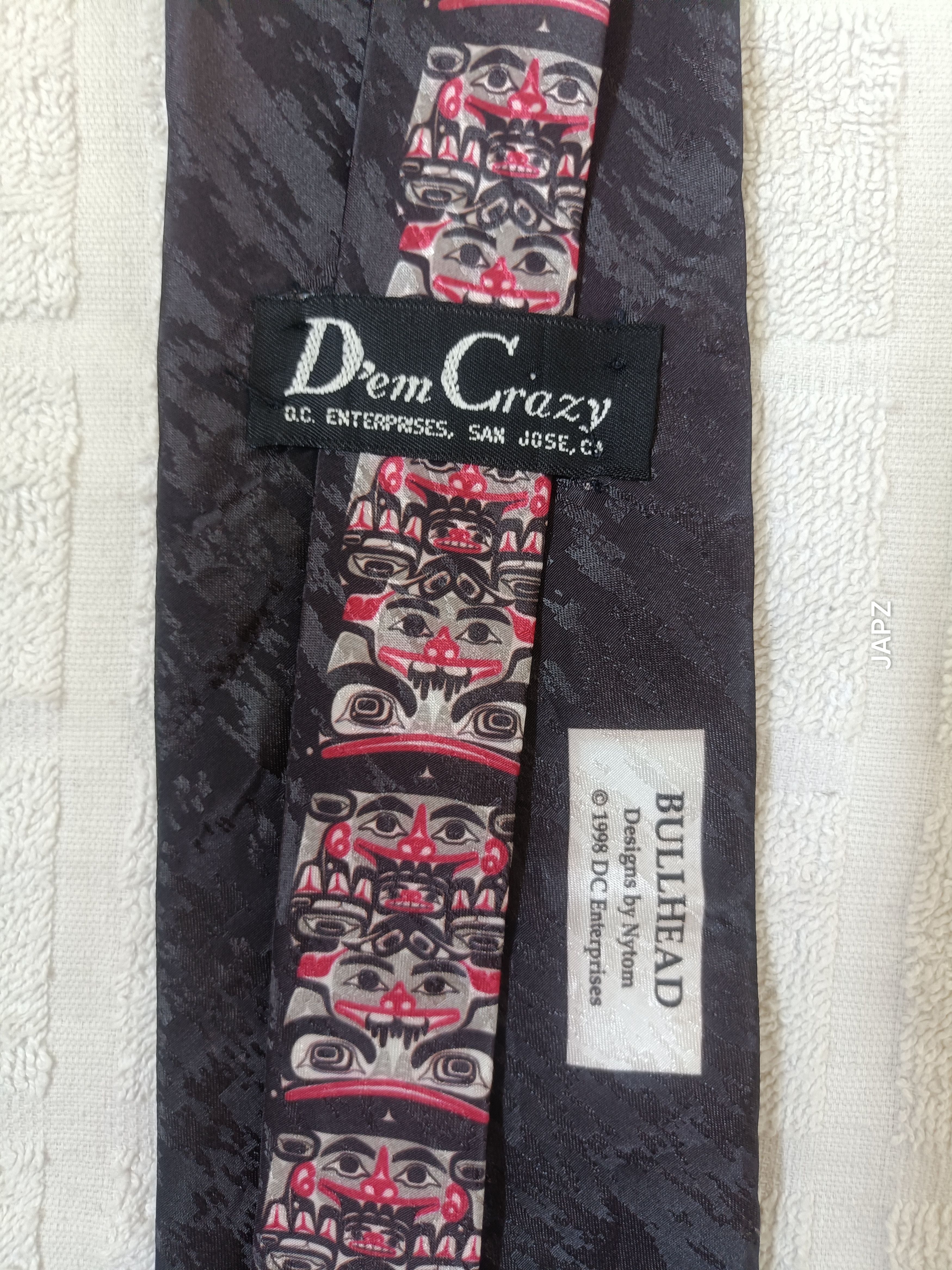 Vintage Vintage Aztec Inca art silk tie Size ONE SIZE - 4 Thumbnail