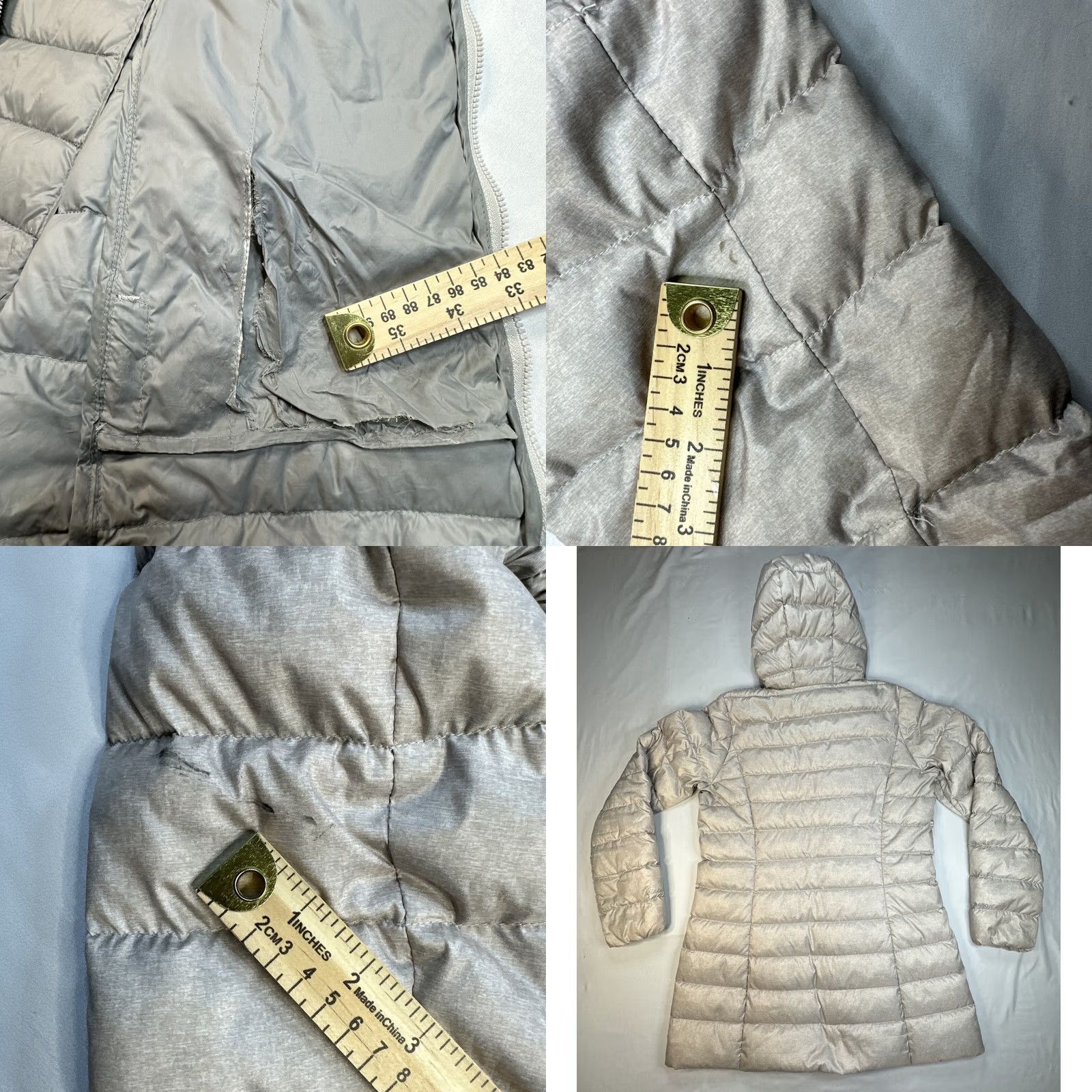 Eddie Bauer Eddie Bauer Women’s M Down Parka Puffer Hooded Jacket EB650 Gray Size M / US 6-8 / IT 42-44 - 8 Thumbnail