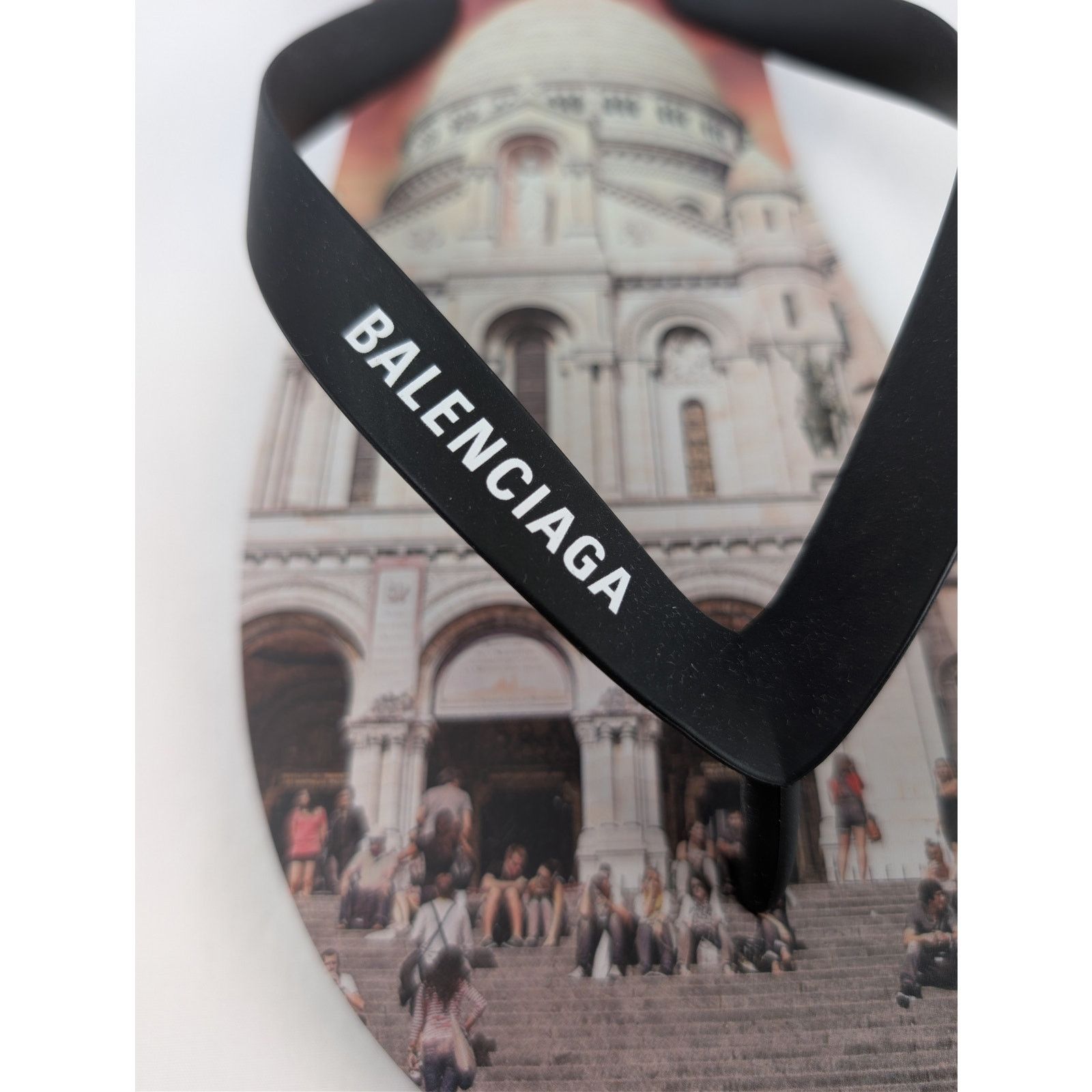 Balenciaga o1rshd1 Q:2 / Souvenir Thong TPU Monument Print Slipper Size US 9 / EU 42 - 15 Thumbnail