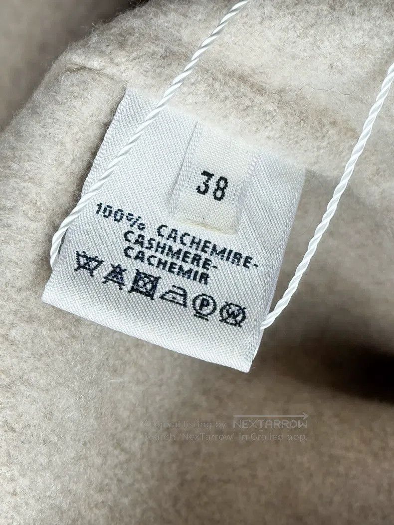 Hermes Hermes Oatmeal Cashmere A-Line Double-Breasted Collar Over Size XS / US 0-2 / IT 36-38 - 4 Thumbnail