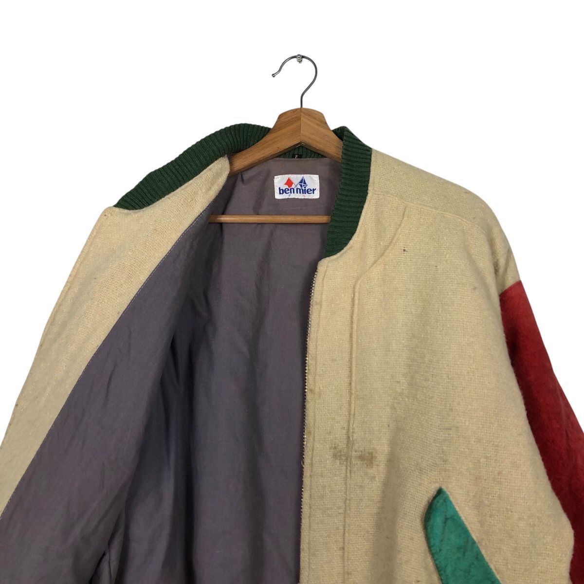 Japanese Brand × Vintage 📌Vintage Genuine Leather Bomber Jacket Ben Mier Issey Miyake Size US M / EU 48-50 / 2 - 13 Thumbnail
