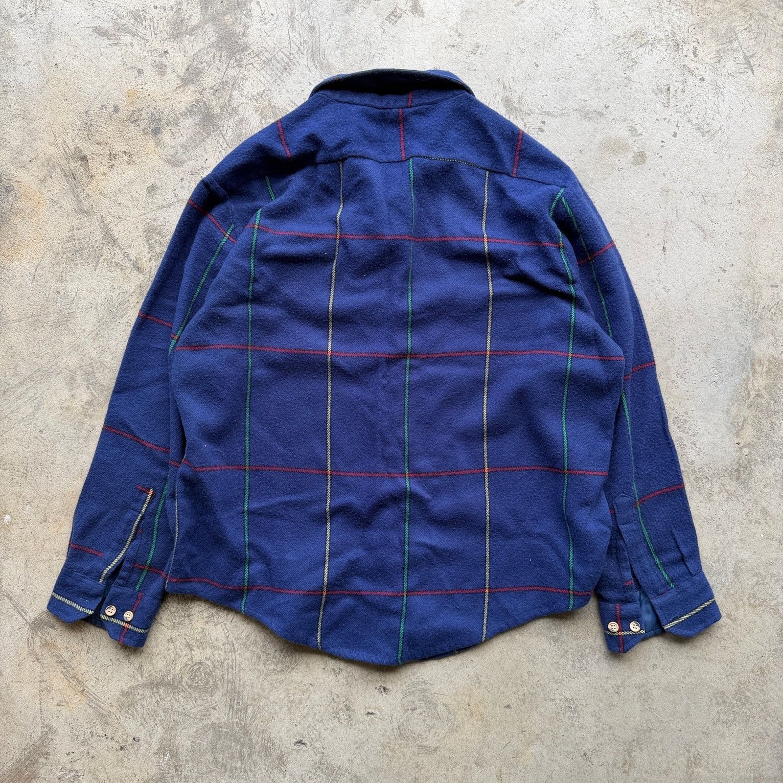Other Vintage 80s Plaid Wool Flannel Button Up Shirt Size US L / EU 52-54 / 3 - 5 Thumbnail
