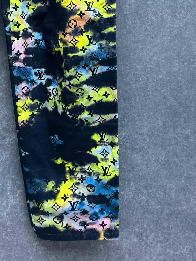 Louis Vuitton Louis Vuitton FW21 Colorful Laser Tie-Dye Old Flower Denim Size US 34 / EU 50 - 3 Thumbnail