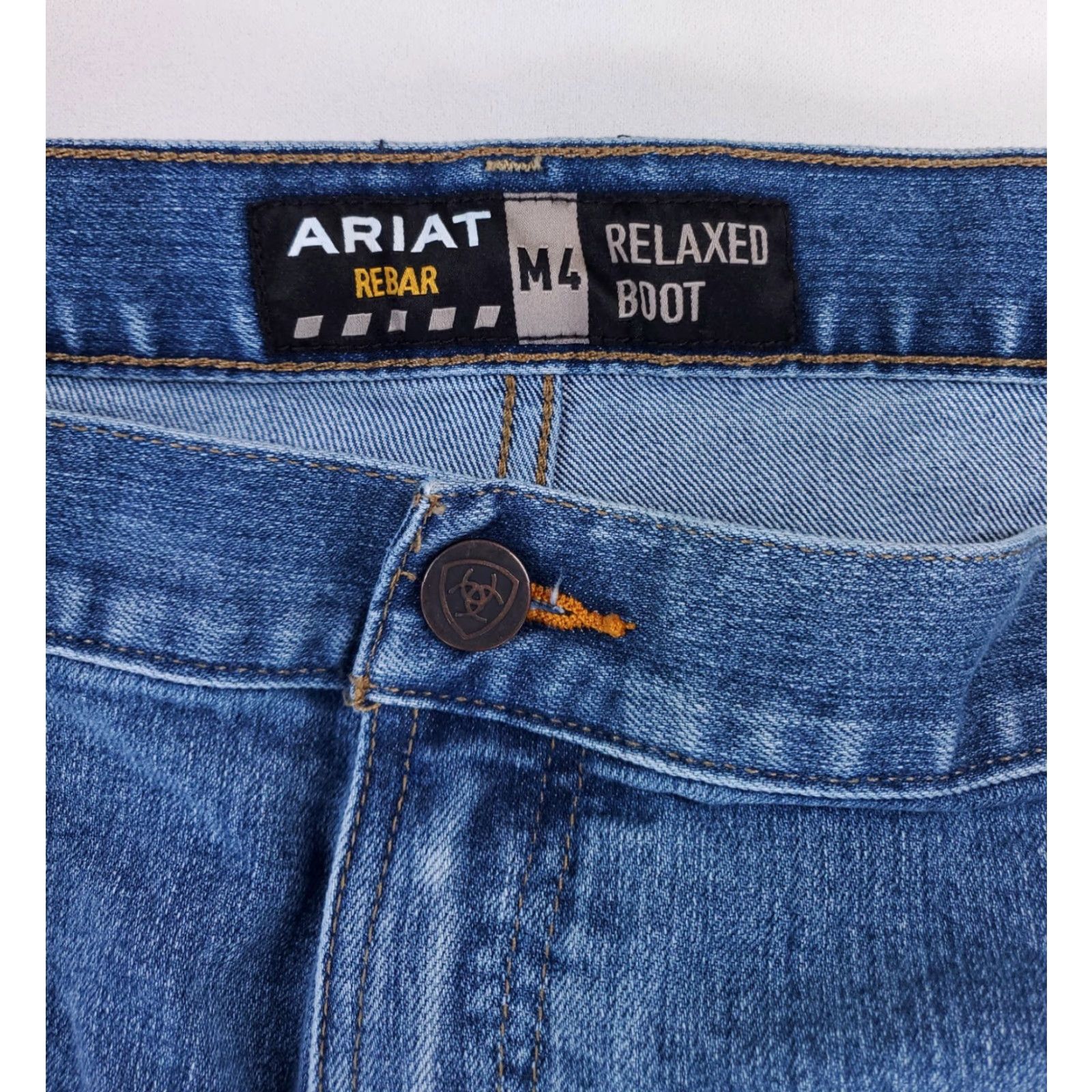 Ariat Ariat M4 Relaxed Boot Blue Jeans Mens 50 x 30 Actual Blue Bootcut Mens Jeans Size US 34 / EU 50 - 4 Thumbnail