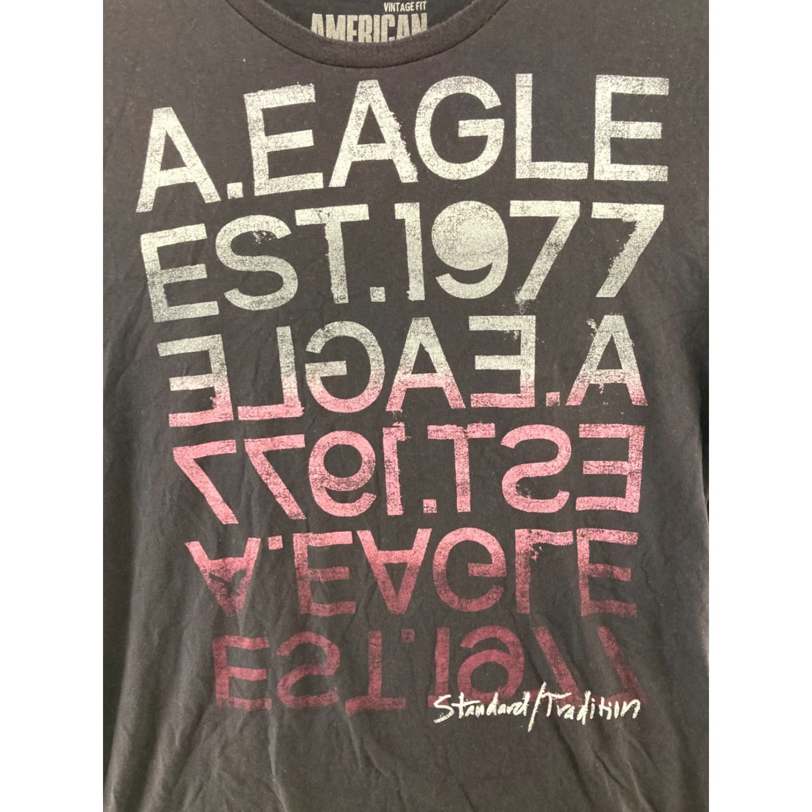 American Eagle Outfitters American Eagle Outfitters Shirt Mens XLT Black Vintage 90s Eagle TShirt Graphic Print 77 Size US XL / EU 56 / 4 - 4 Thumbnail