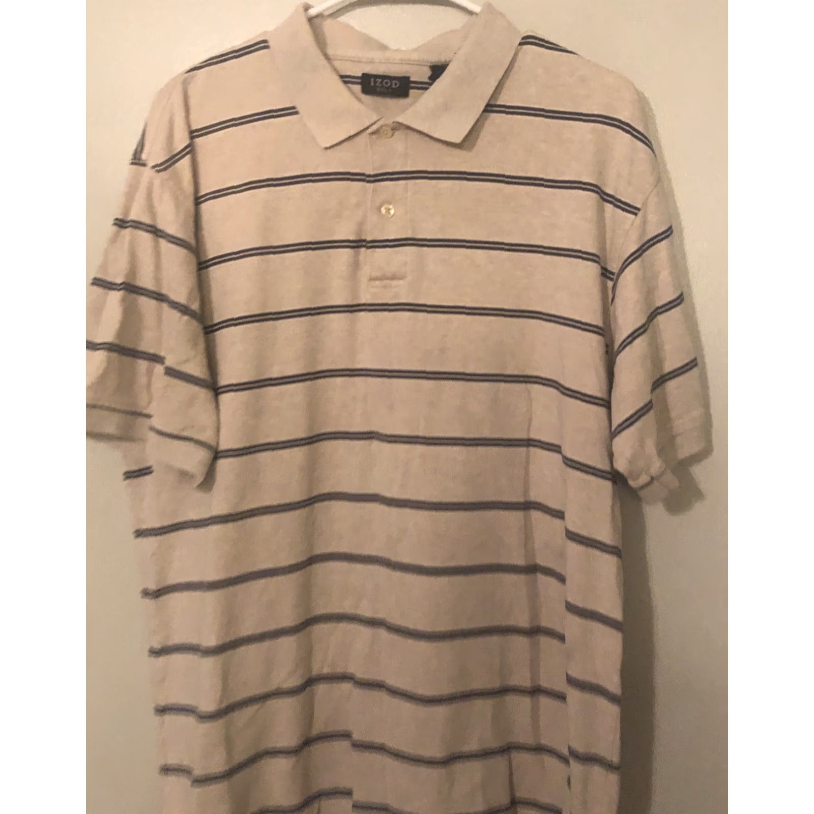 Izod IZOD Polo Shirt XL Multicolor Striped Short Sleeve Golf Collared Button Men Regular Size XL Womens? No, Men. Size US XL / EU 56 / 4 - 2 Thumbnail