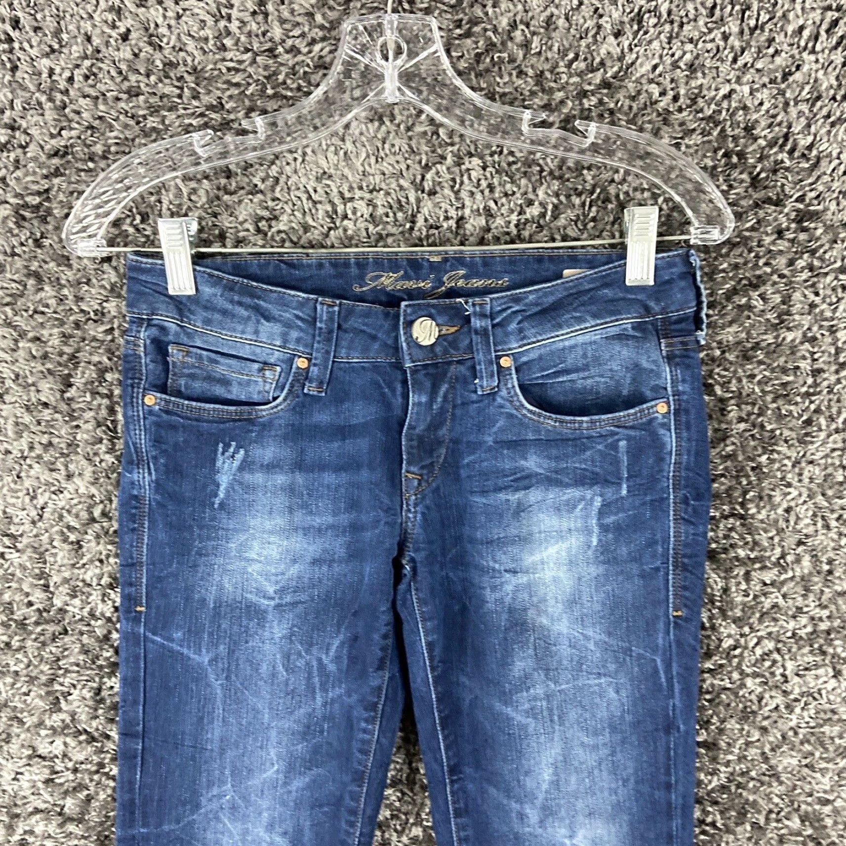 Vintage American Eagle Women's High Rising Jegging 2X Short Distressed Size 28" / US 6 / IT 42 - 5 Thumbnail