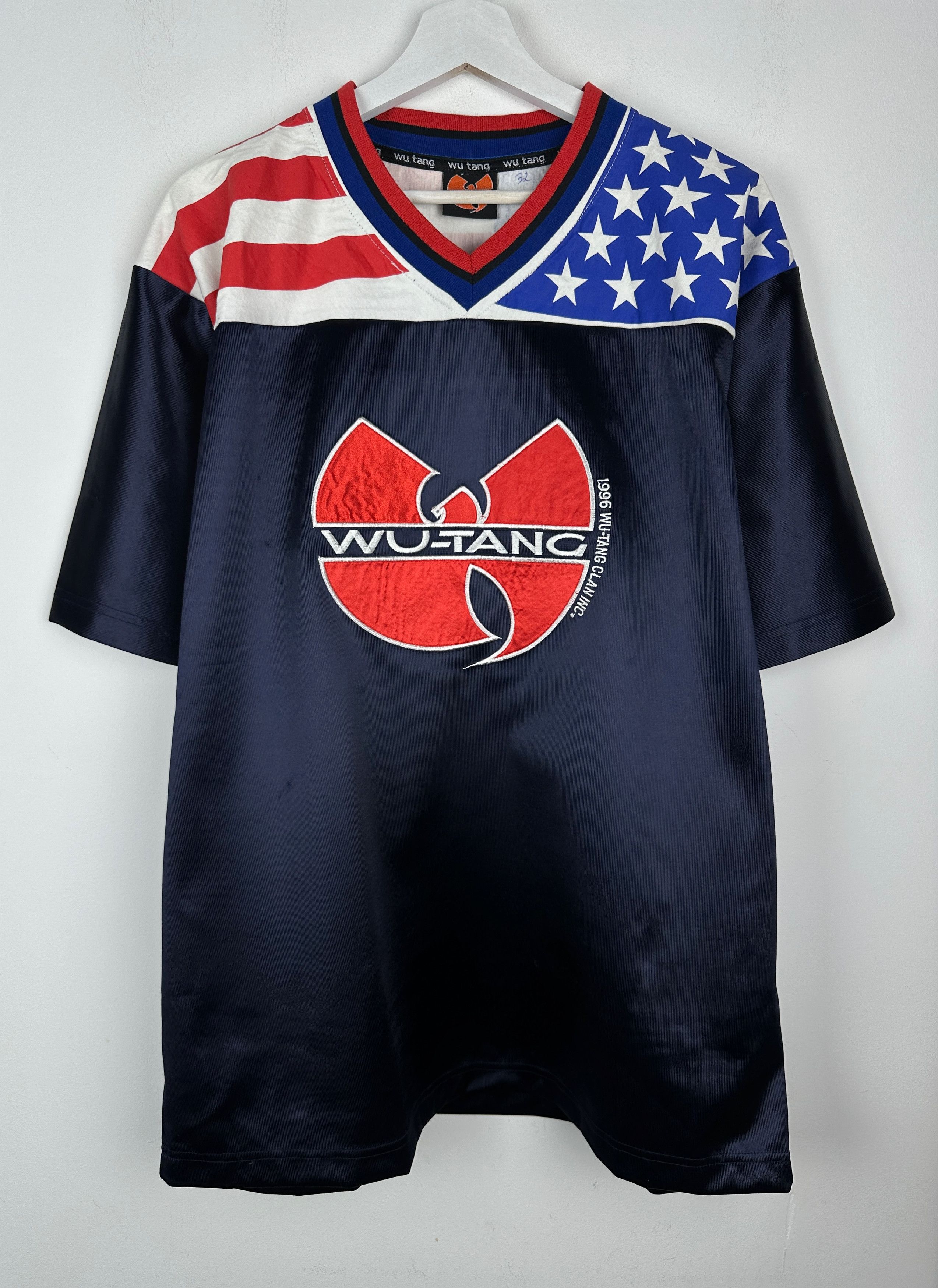 Wu-Tang Clan Wu-Tang Clan 90s Vintage USA Flag Jersey T Shirt Tee Rap Size US XL / EU 56 / 4 - 1 Thumbnail