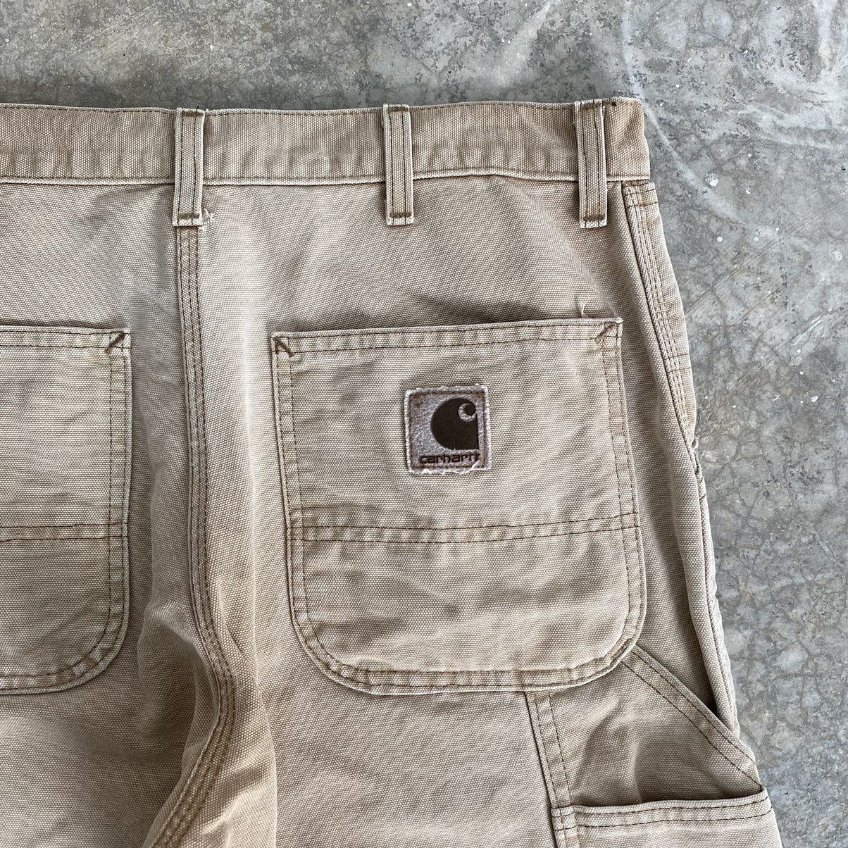 Carhartt Vintage Carhartt Faded Tan Repaired Carpenter Work Pants Size US 32 / EU 48 - 22 Thumbnail