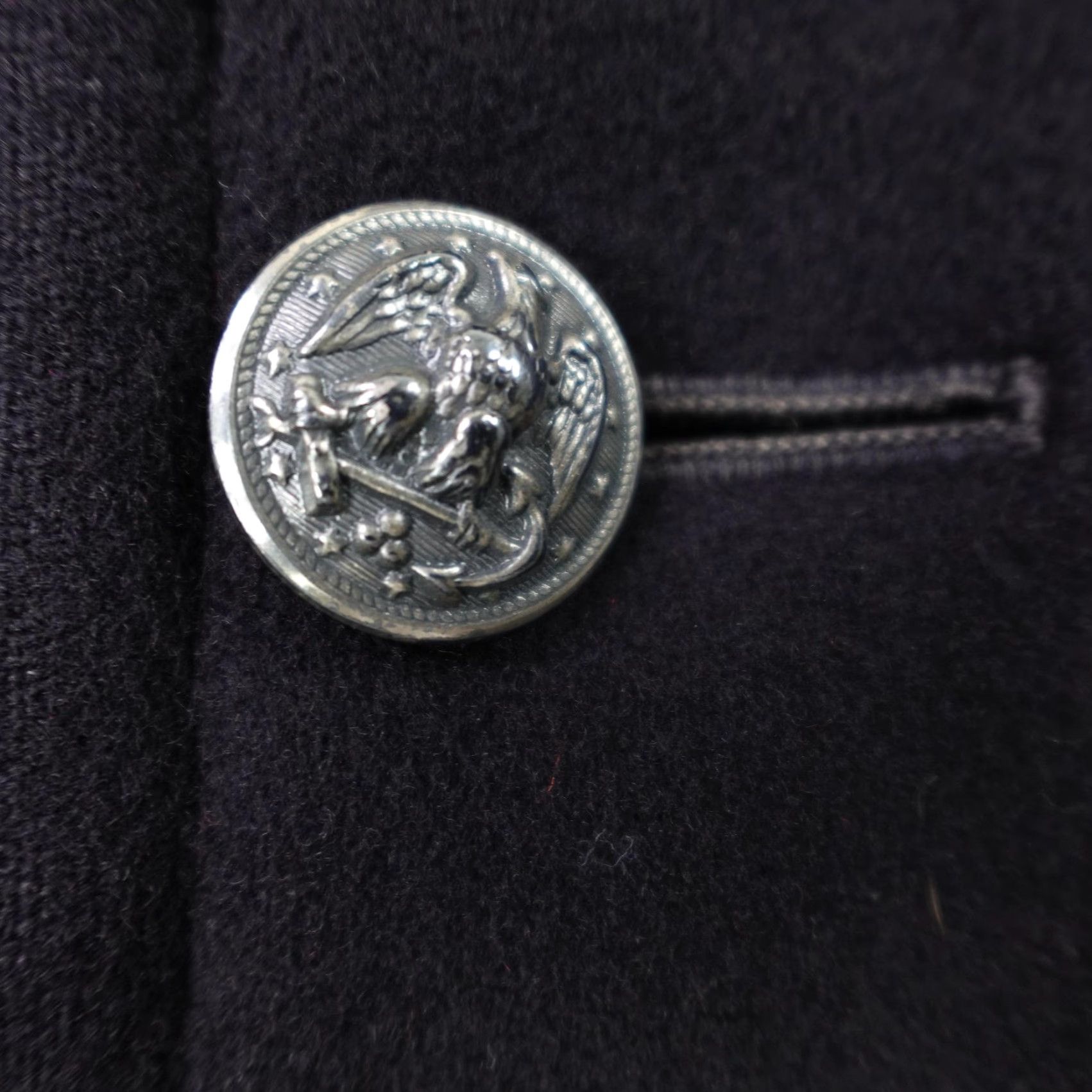 Doublet VINTAGE US Navy Jacket Mens 38 Wool Pea Coat Double Breasted USN Korean War 50s Size US XXS / EU 40 - 4 Thumbnail
