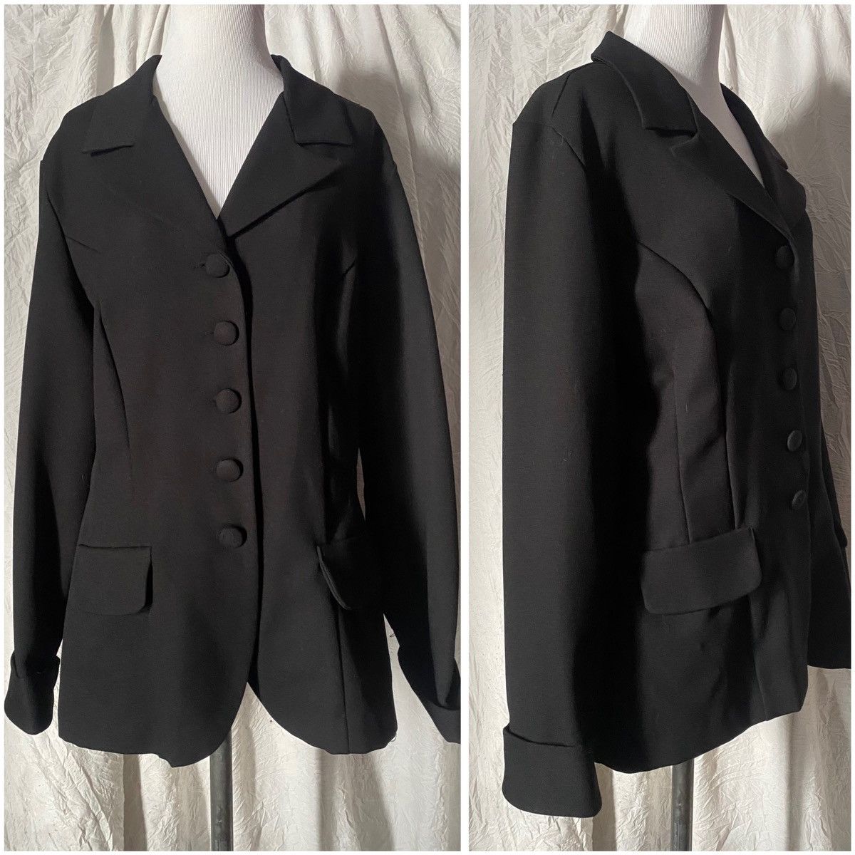 Vintage Maggie Lawrence, Vintage, Basic, Oversized Fitted Blazer Size ONE SIZE - 2 Thumbnail