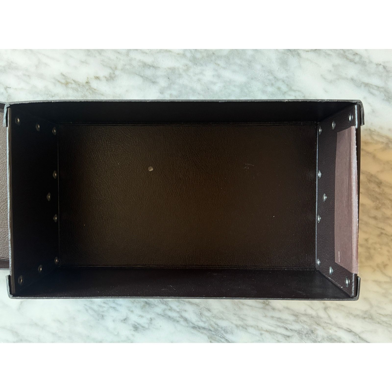 Alaia Alaia Brown Leather Box with Black Leather Strap Size ONE SIZE - 4 Thumbnail