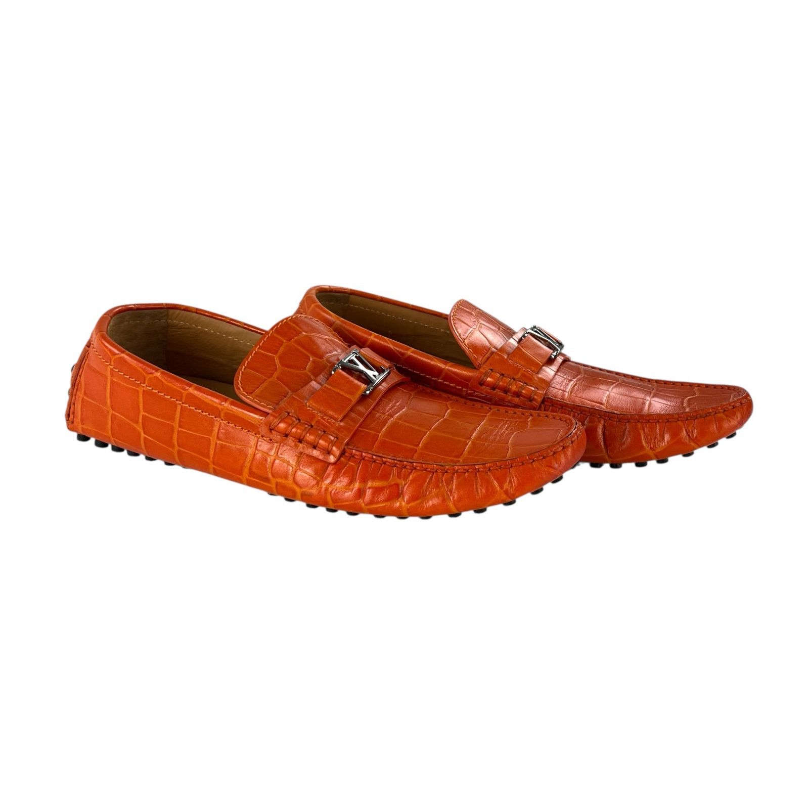 Louis Vuitton Louis Vuitton Croc-Embossed Loafers Size US 9 / EU 42 - 1 Thumbnail