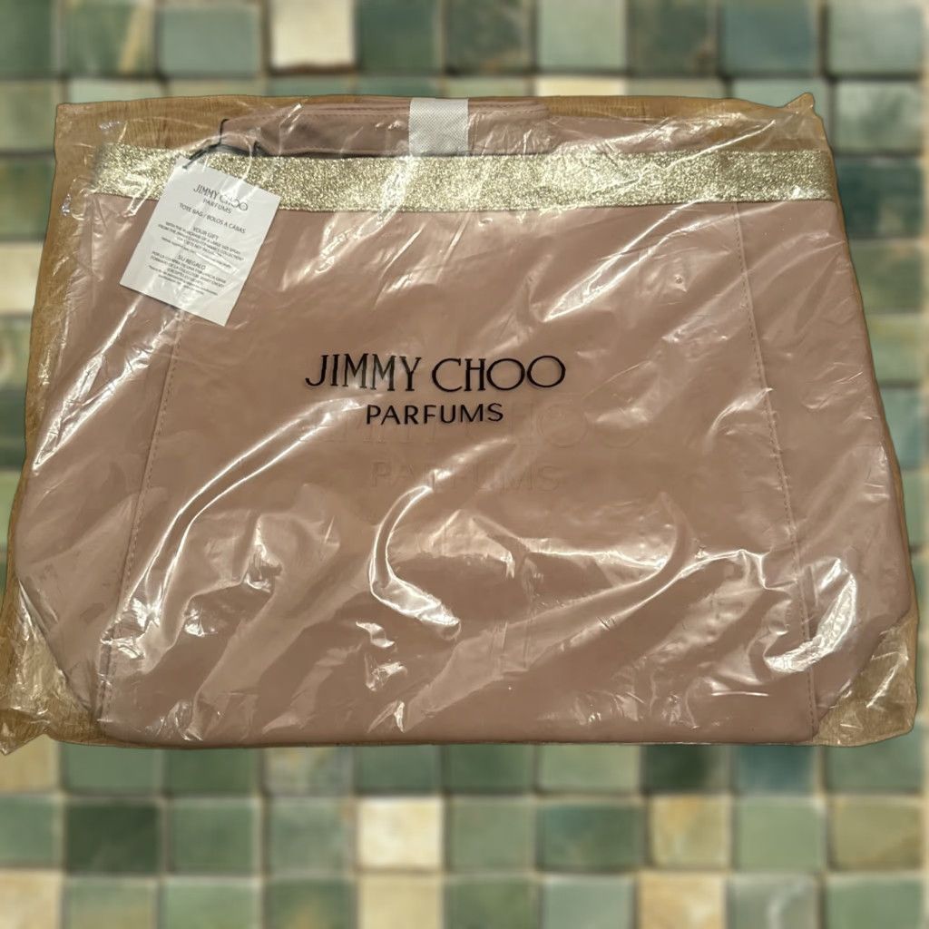 Jimmy Choo JIMMY CHOO PARFUMS WOMENS LARGE TOTE BAG LIGHT PINK AND GLITTER NEW NWT GWP Size ONE SIZE - 1 Thumbnail