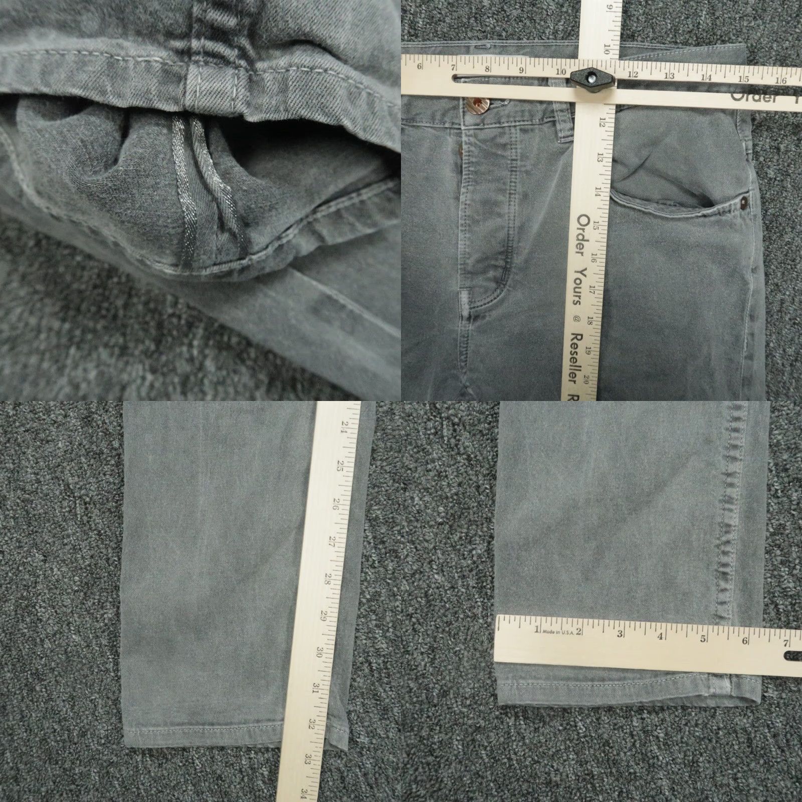 Billy Reid Billy Reid Jeans Mens Slim Straight 5-Pocket Denim Gray 30x33 MSL-ALA Mens Regular Size 30 Inseam 33 Color Gray Size US 30 / EU 46 - 8 Thumbnail