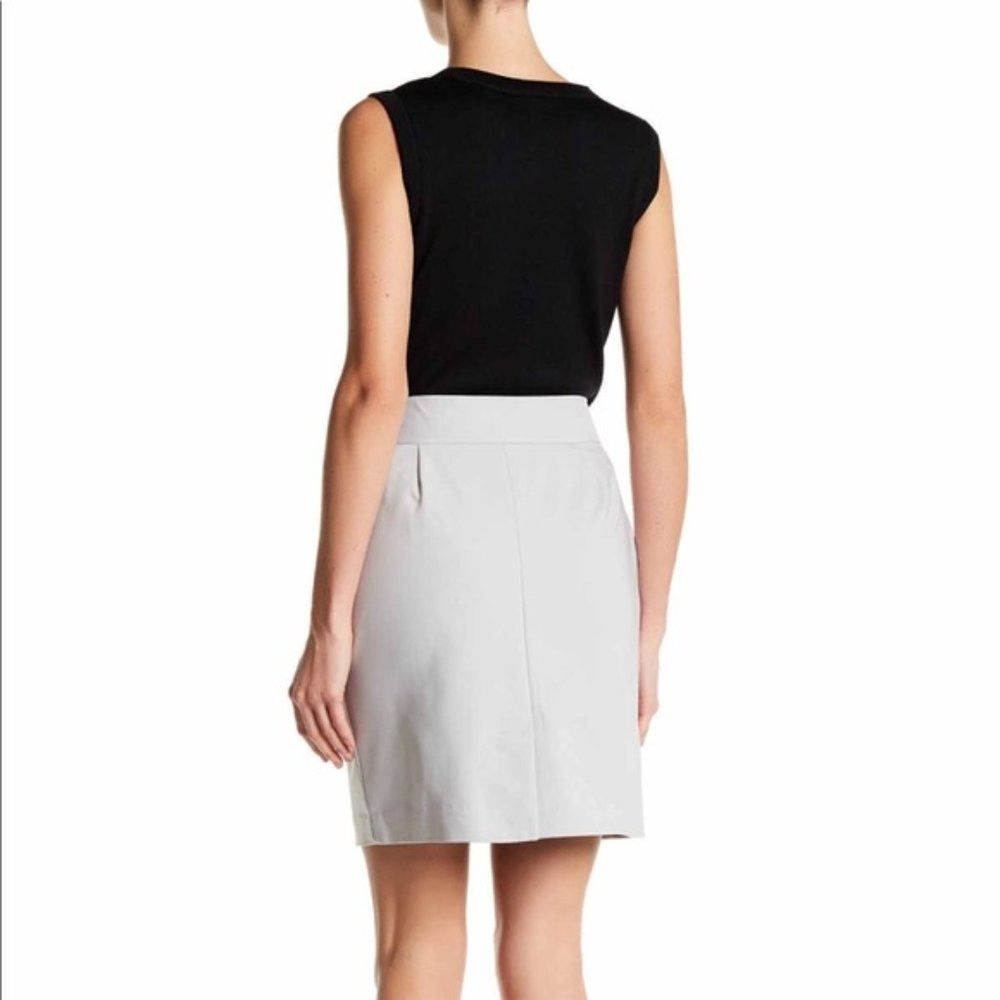 Other New Amanda & Chelsea Split Back Light Grey Pencil Skirt Siz Size 34" / US 12 / IT 48 - 2 Thumbnail
