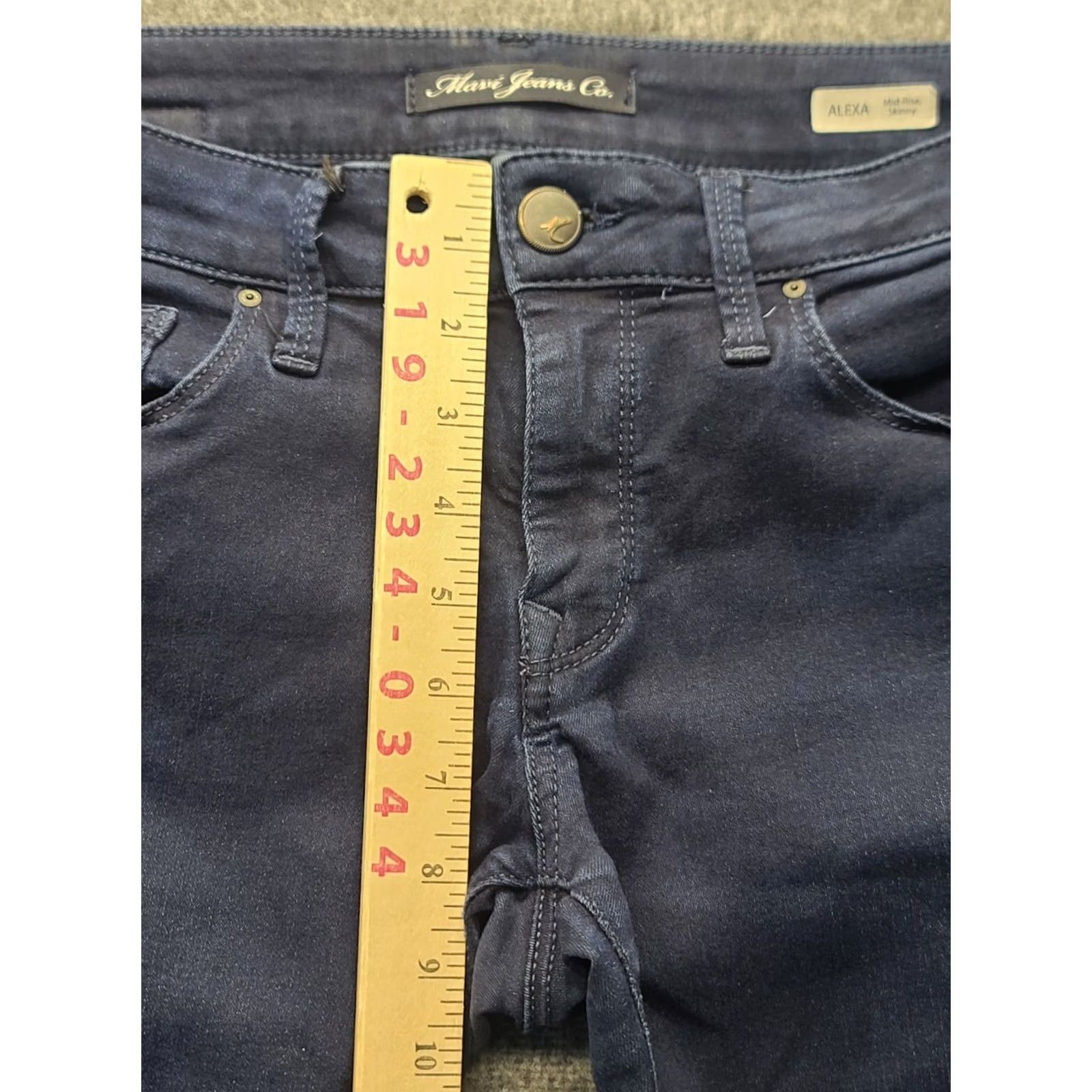 Mavi Mavi Jeans Womens 8 Skinny Fit Mid Rise Distressed Indigo Wash 28x28 Alexa Skinny Jeans Women Size 8 Slim Denim City Metal Preppy N/A Size 30" / US 8 / IT 44 - 5 Thumbnail