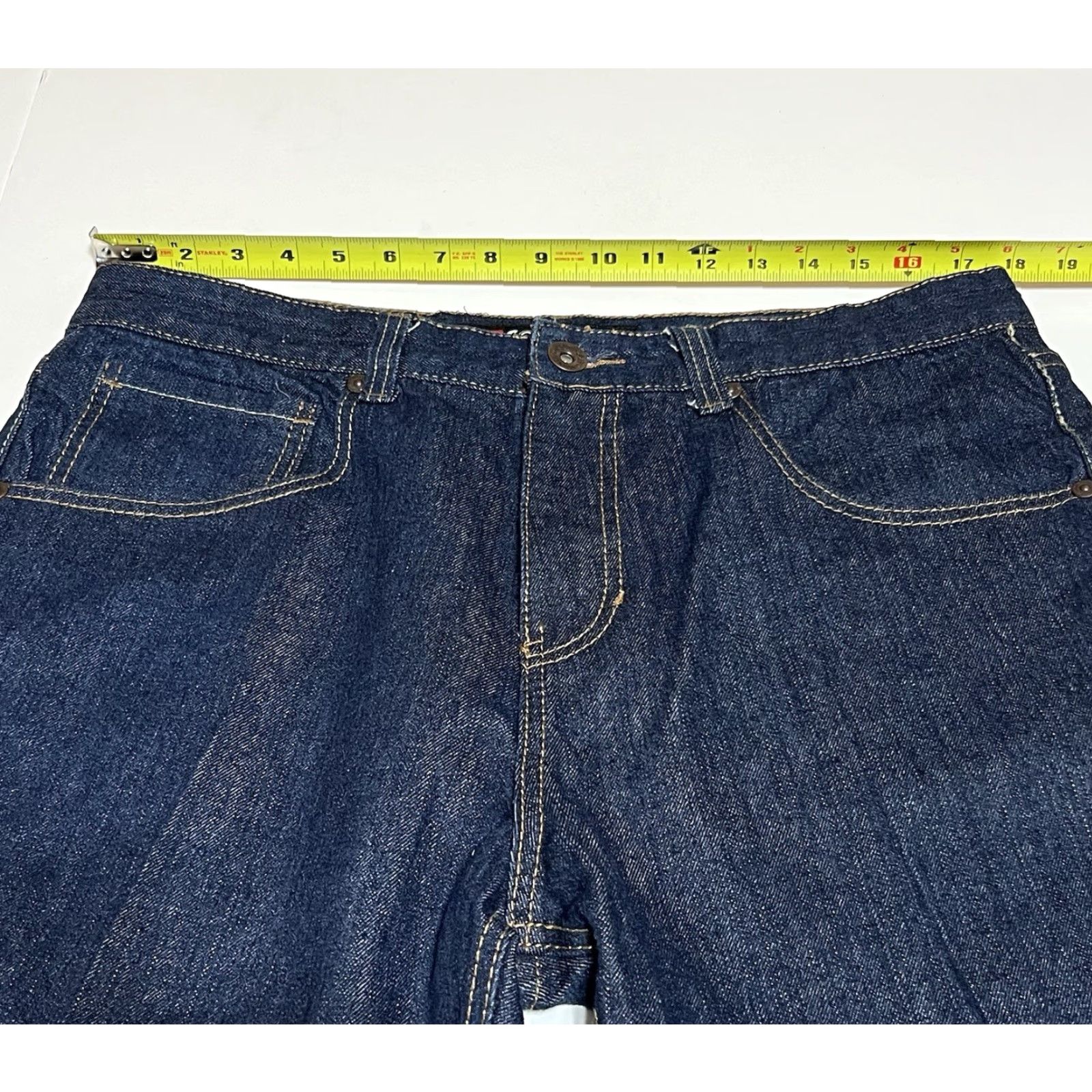 Southpole VINTAGE Southpole Jeans Mens 36x28 90s Hip Hop Y2K Dark Wash Denim Relaxed Straight Size US 36 / EU 52 - 3 Thumbnail