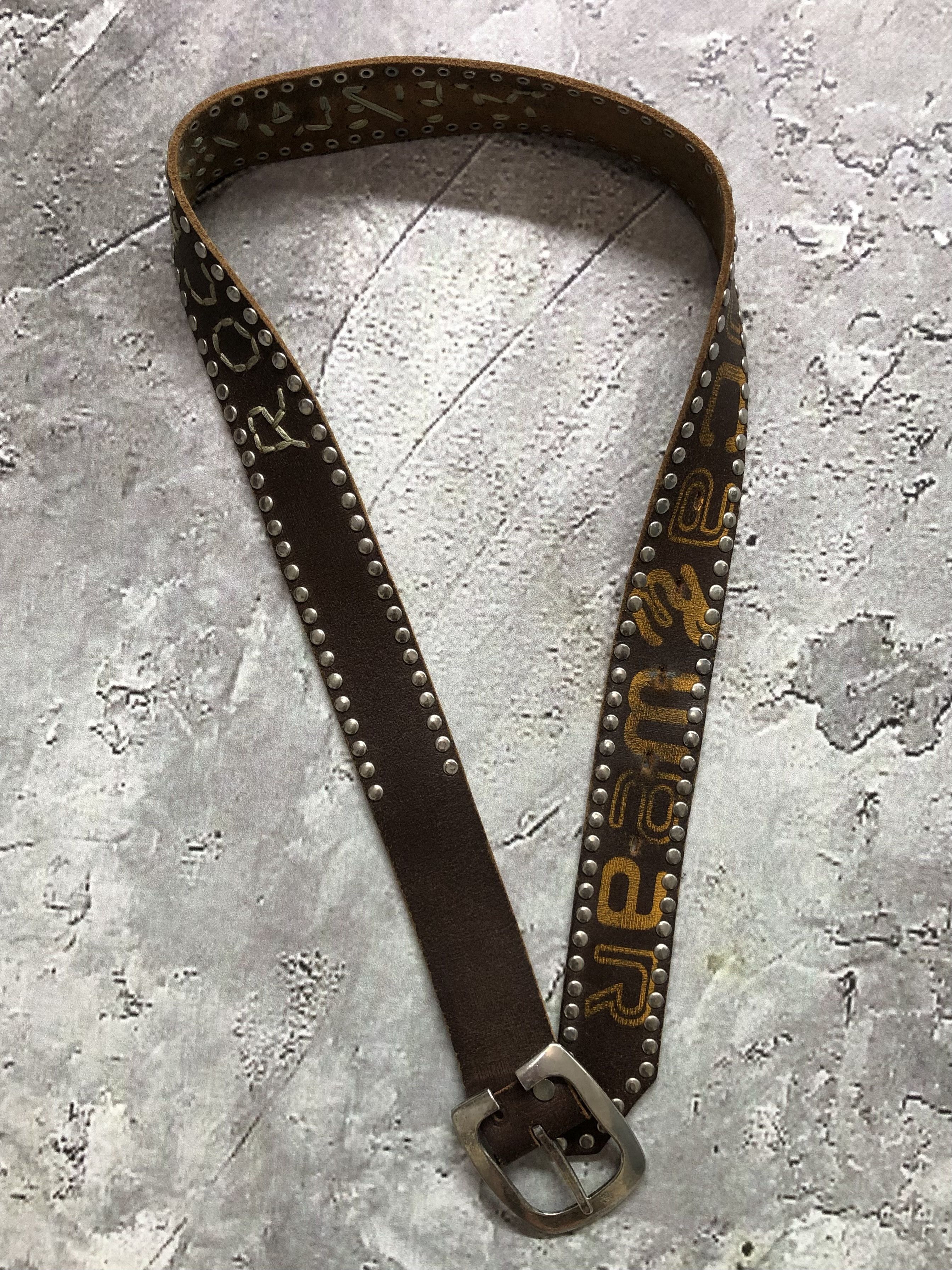Vintage Vintage Leather Belt Size ONE SIZE - 1 Thumbnail