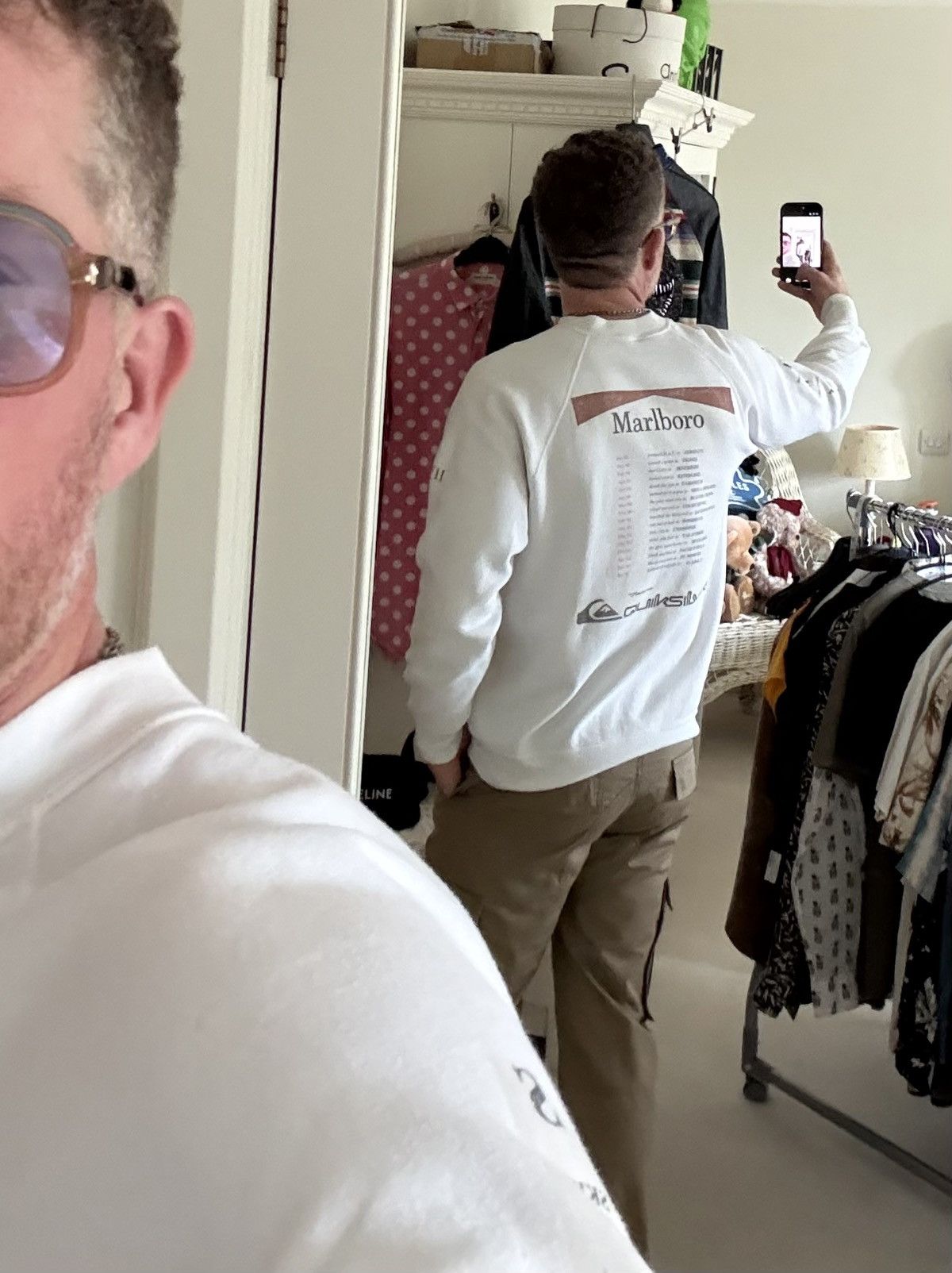 Vintage Vintage 1995 Marlboro white ski sweater archive grail Tour Size US XL / EU 56 / 4 - 3 Thumbnail
