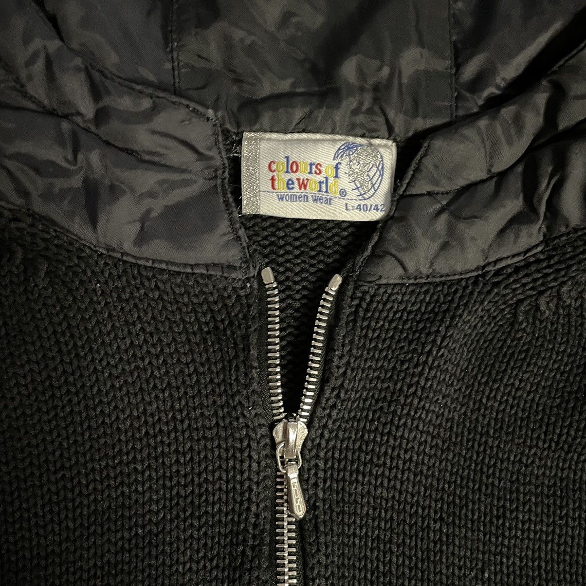 Hysteric Glamour Vintage Knitted Gothic Avant Garde Zip Hoodie Size L / US 10 / IT 46 - 9 Thumbnail