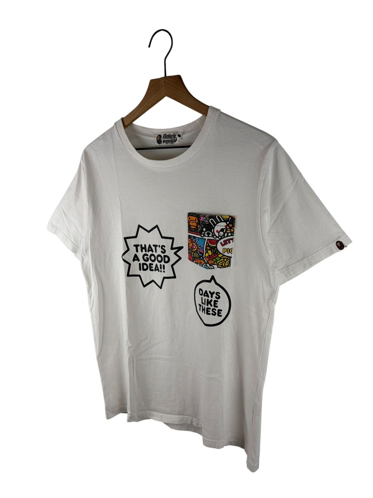 Bape Bape Milo Pocket Tee Size US M / EU 48-50 / 2 - 2 Thumbnail