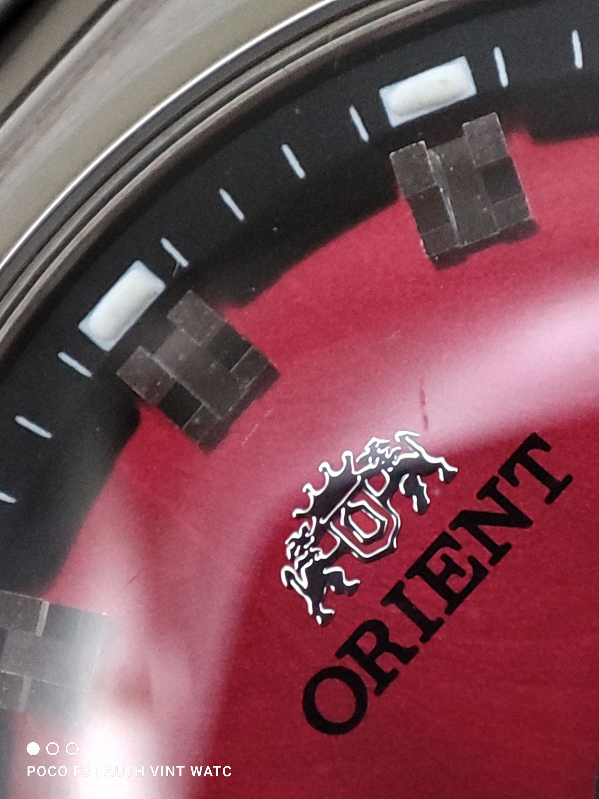 Orient Authentic Orient Red Dial Anti-magnetic Men Watch Size ONE SIZE - 6 Thumbnail