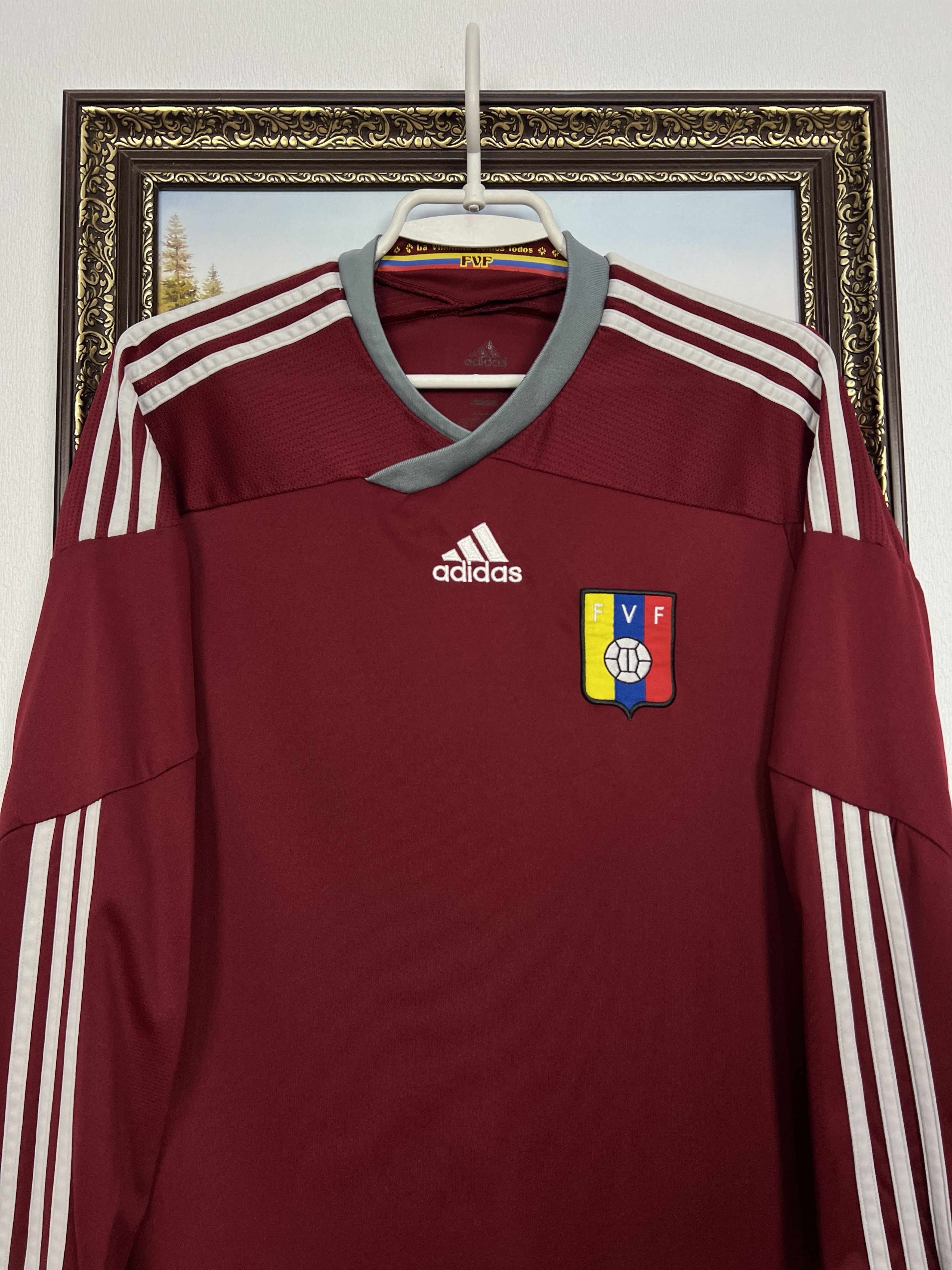 Adidas Venezuela football shirt Soccer Long Sleeve Jersey Trikot Size US S / EU 44-46 / 1 - 2 Thumbnail