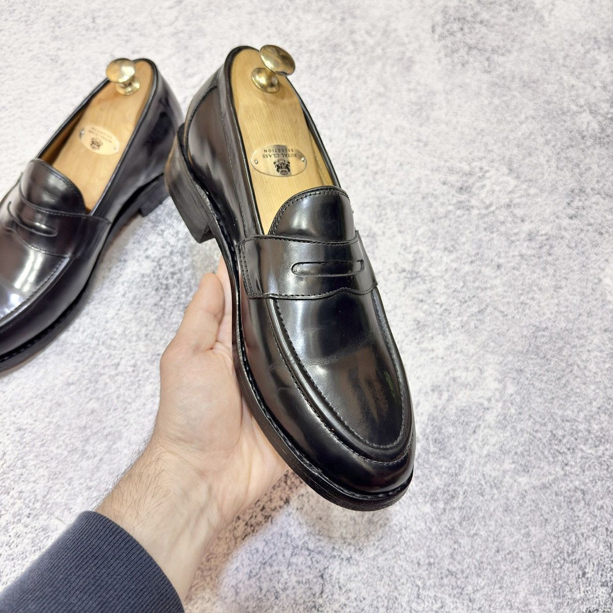 Designer × Handmade Samuel Windsor Penny Loafers US9 UK8 EU42 Size US 9 / EU 42 - 6 Thumbnail