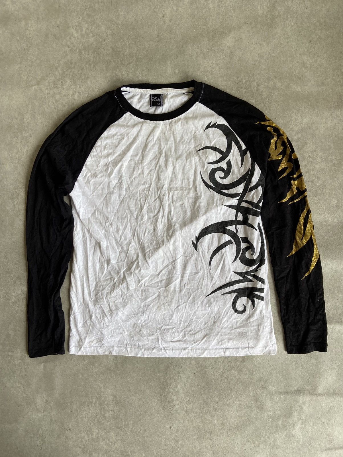 If Six Was Nine × Japanese Brand × KMRii Japanese Zeky Studio Hiro Tribal Tattoo Glitter Long Sleeve Size US L / EU 52-54 / 3 - 1 Thumbnail