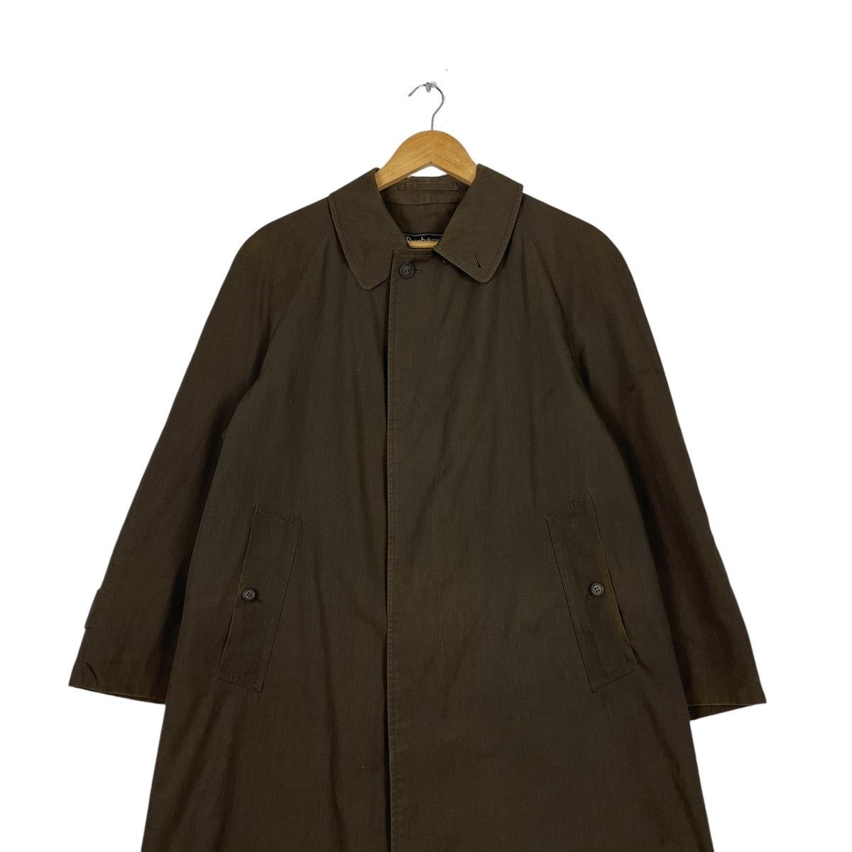 Burberry Prorsum × Vintage 💥80s BURBERRYS BROWN PARKA LONG JACKET Size US M / EU 48-50 / 2 - 3 Thumbnail